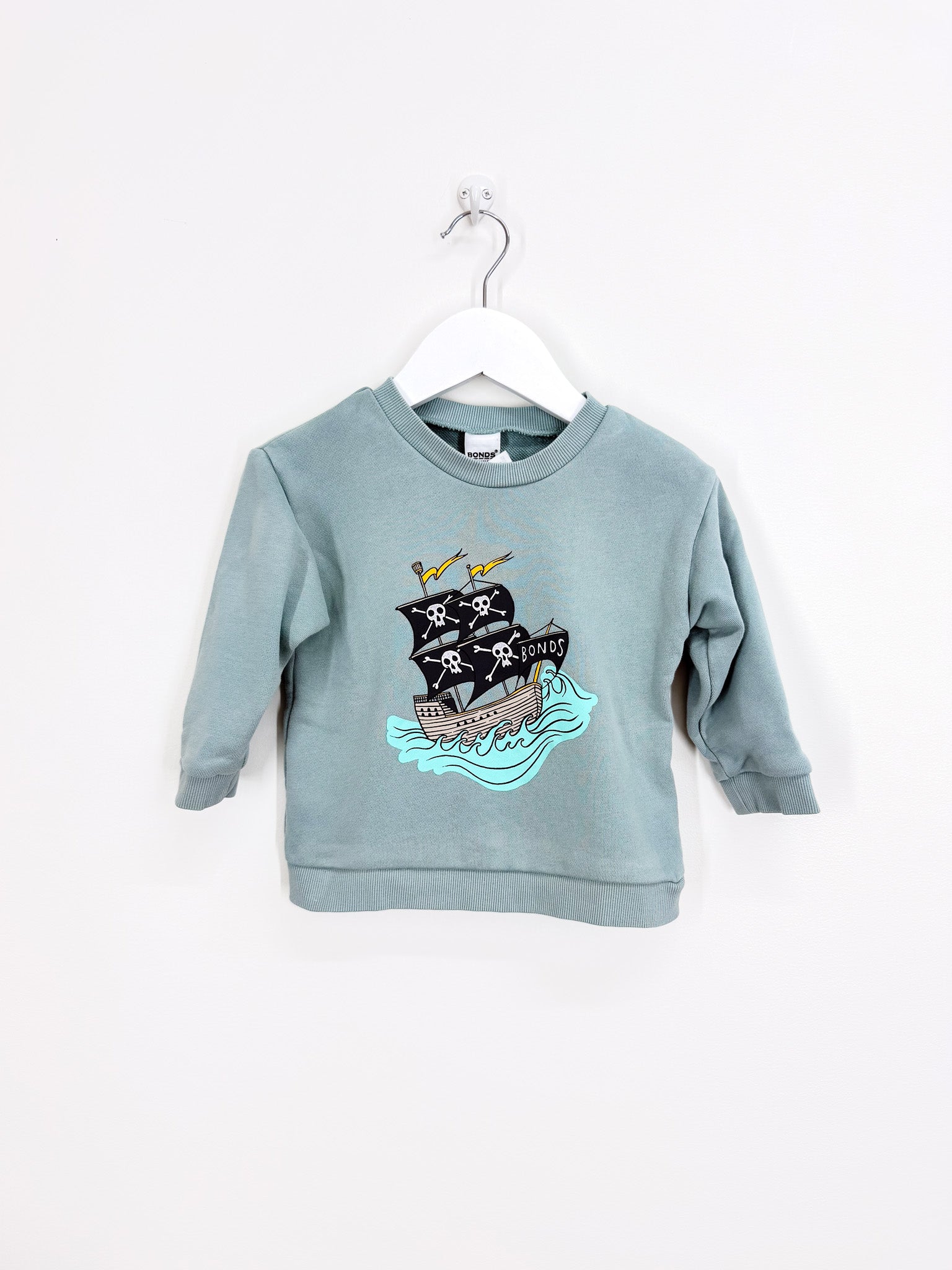 Bonds originals pirate ship crew sweatshirt (12-18m)
