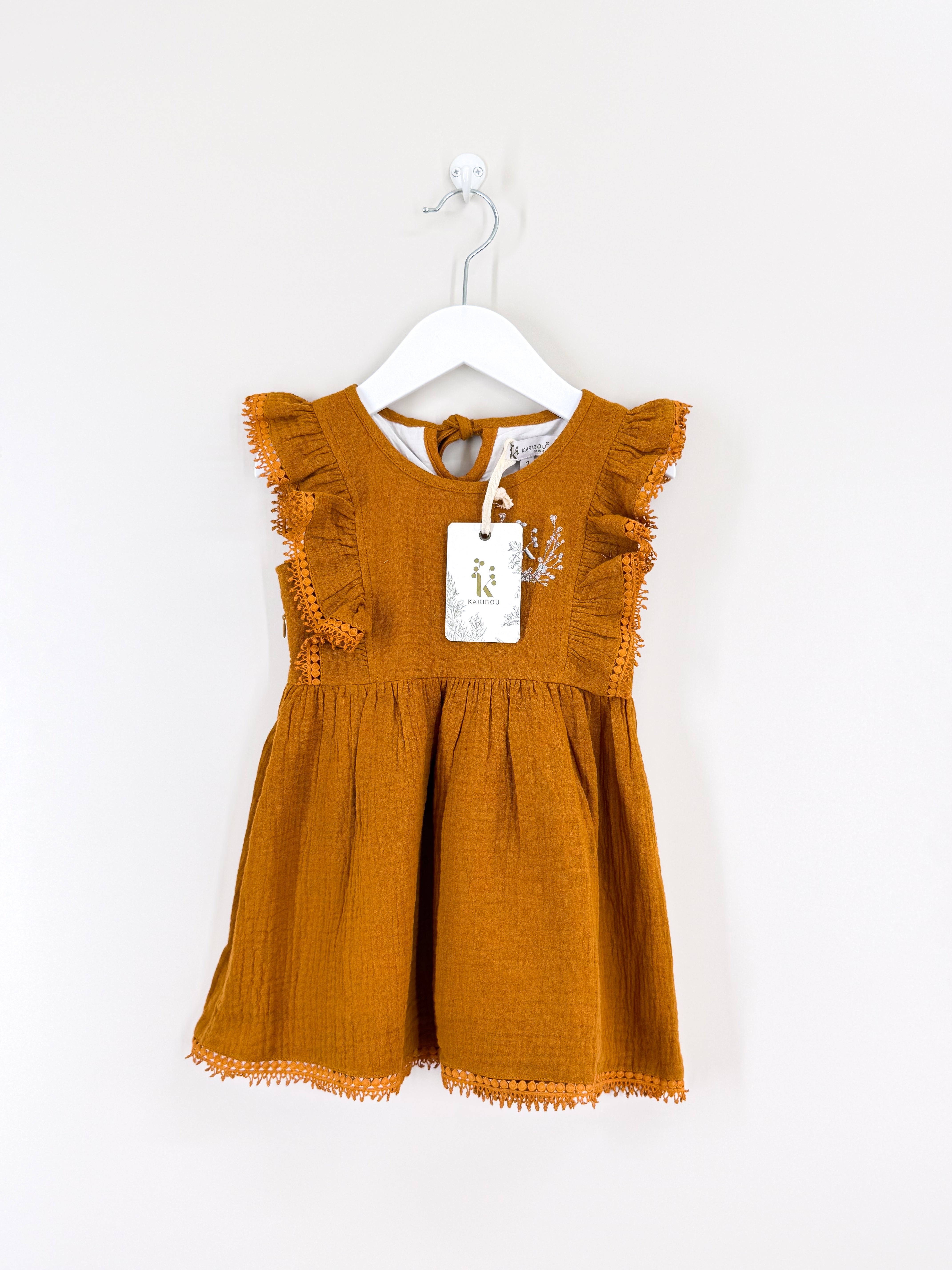 BNWT Karibou Kids little angel muslin dress (2y)