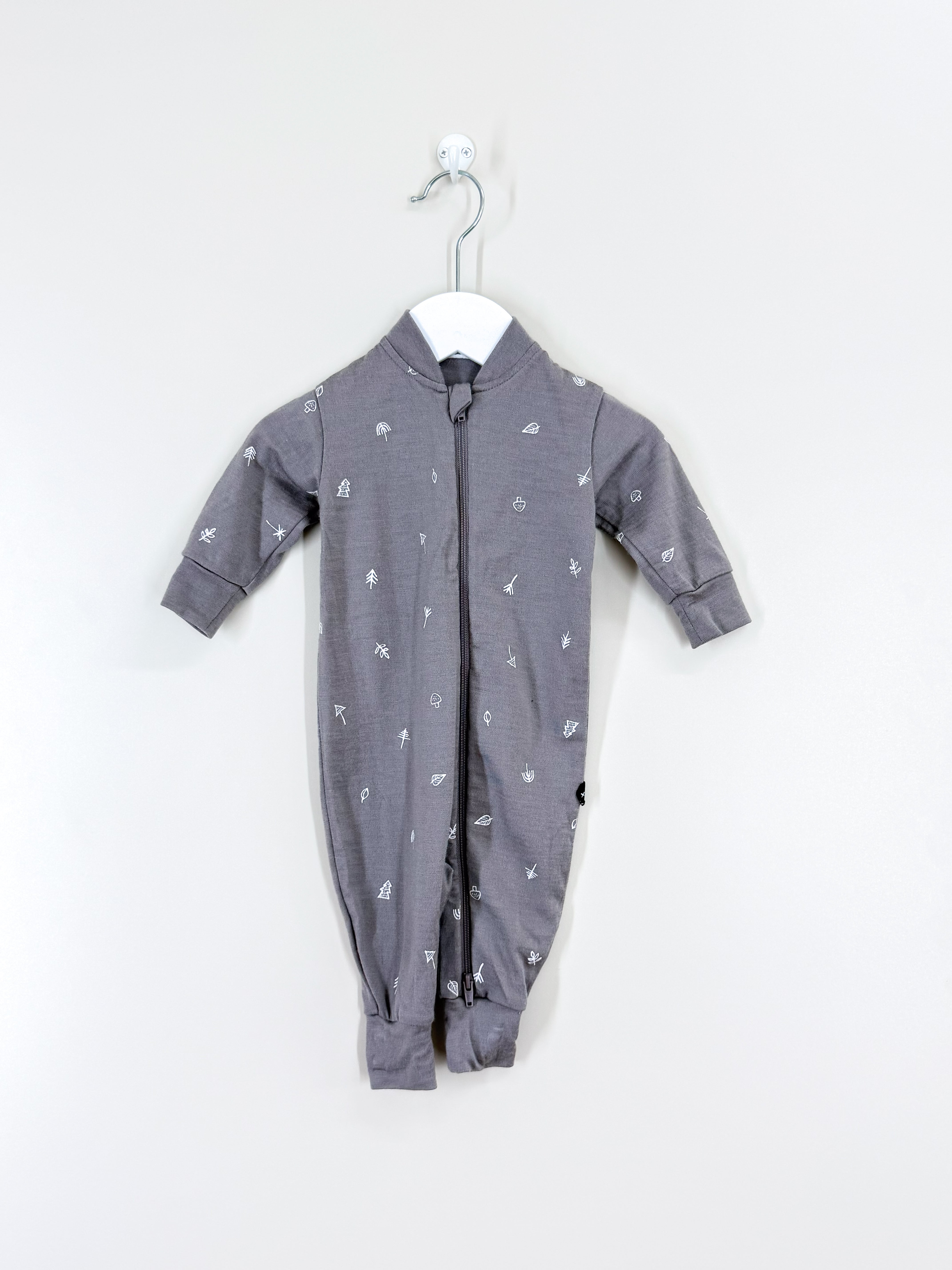 Little Flock Of Horrors merino remy all in one - taupe nature (3-6m)