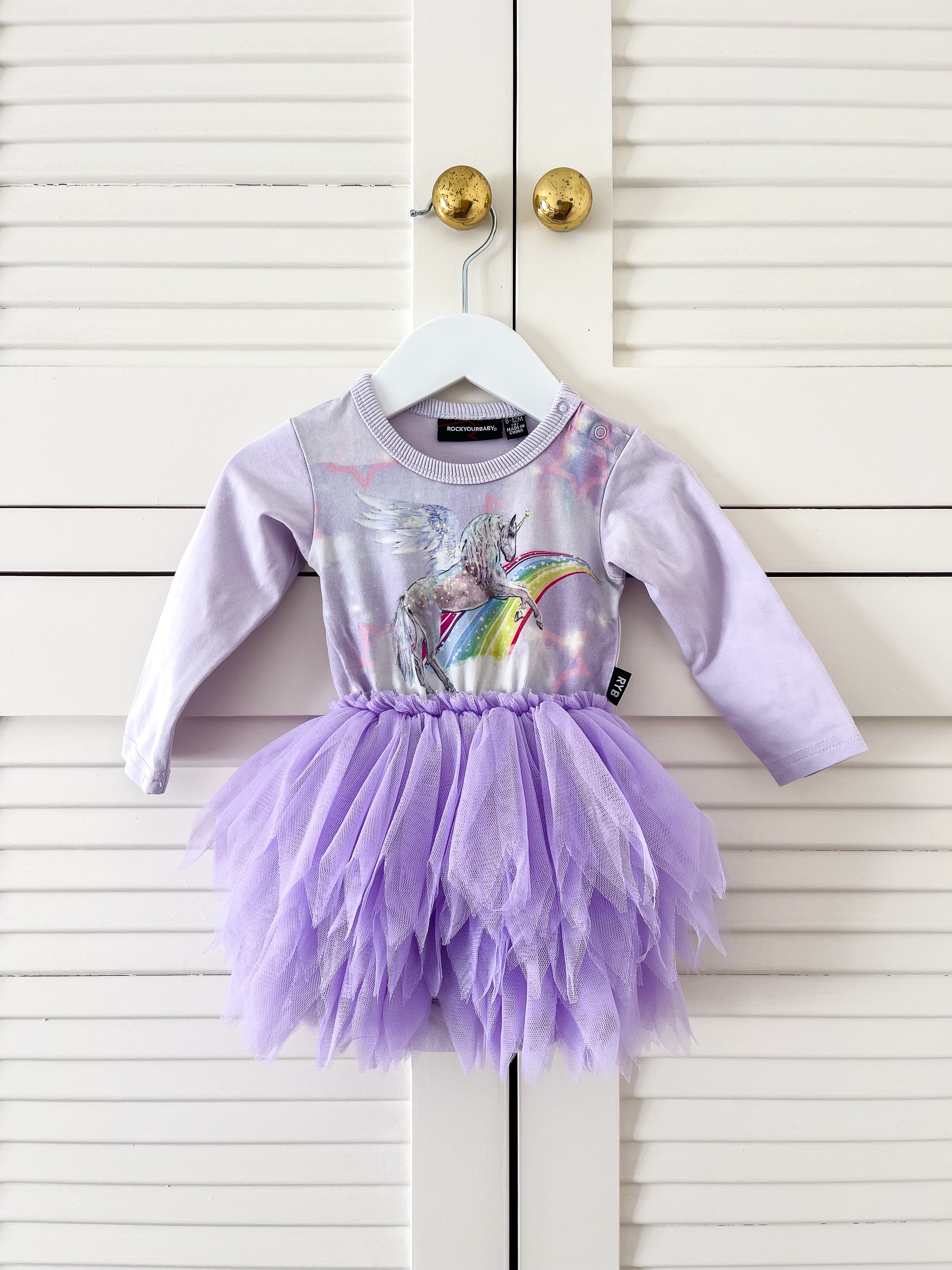 Rock Your Baby unicorn circus dress (6-12m)