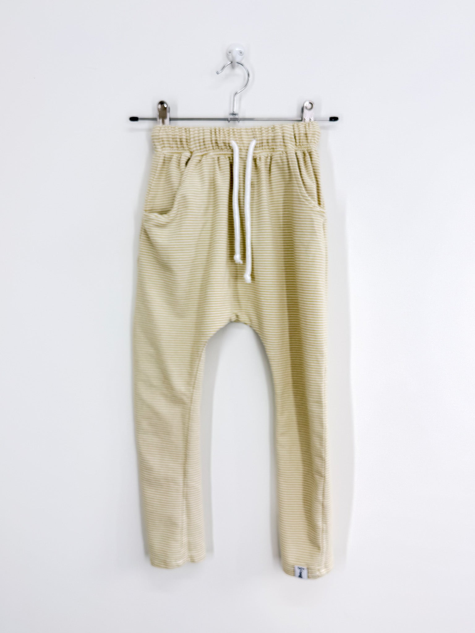Bobby G harem pants - yellow stripe (5-6y)
