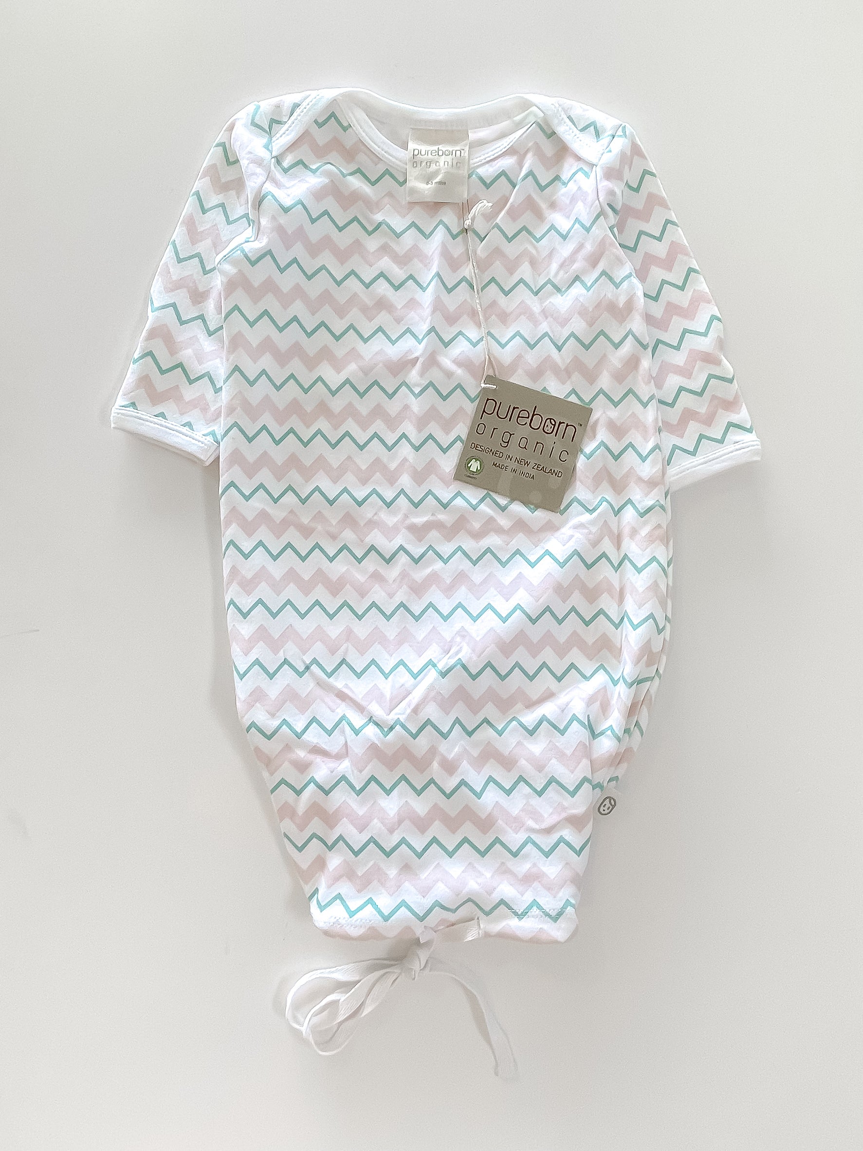 BNWT Pureborn organic sleep gown (0-3m)