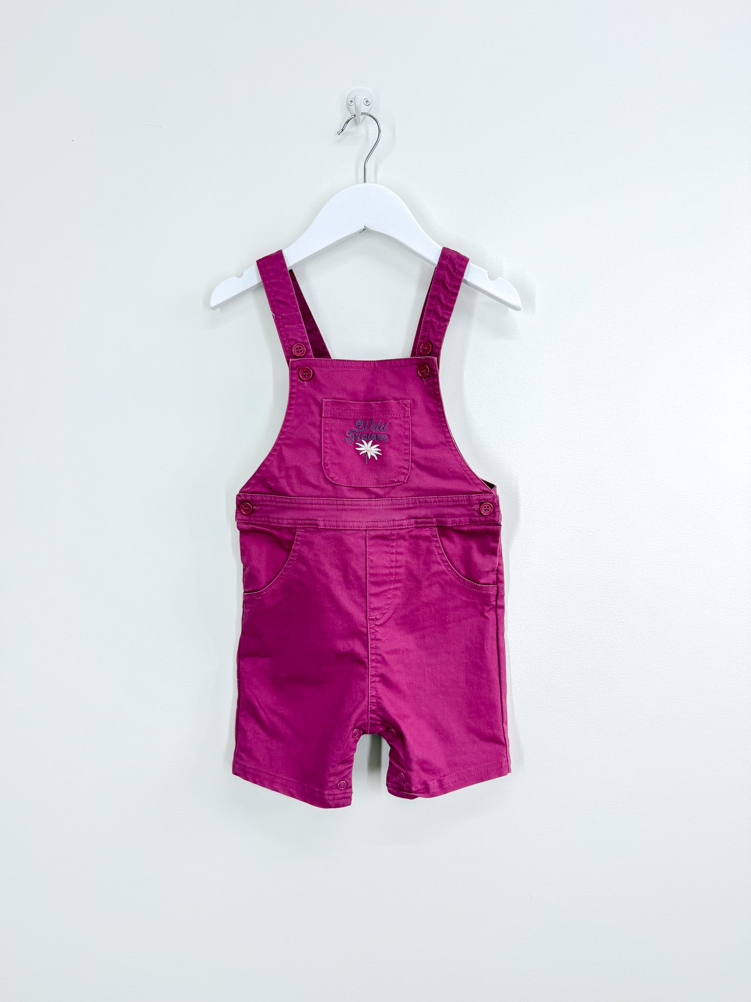 Teeny Weeny wild flower shortalls (18-24m)