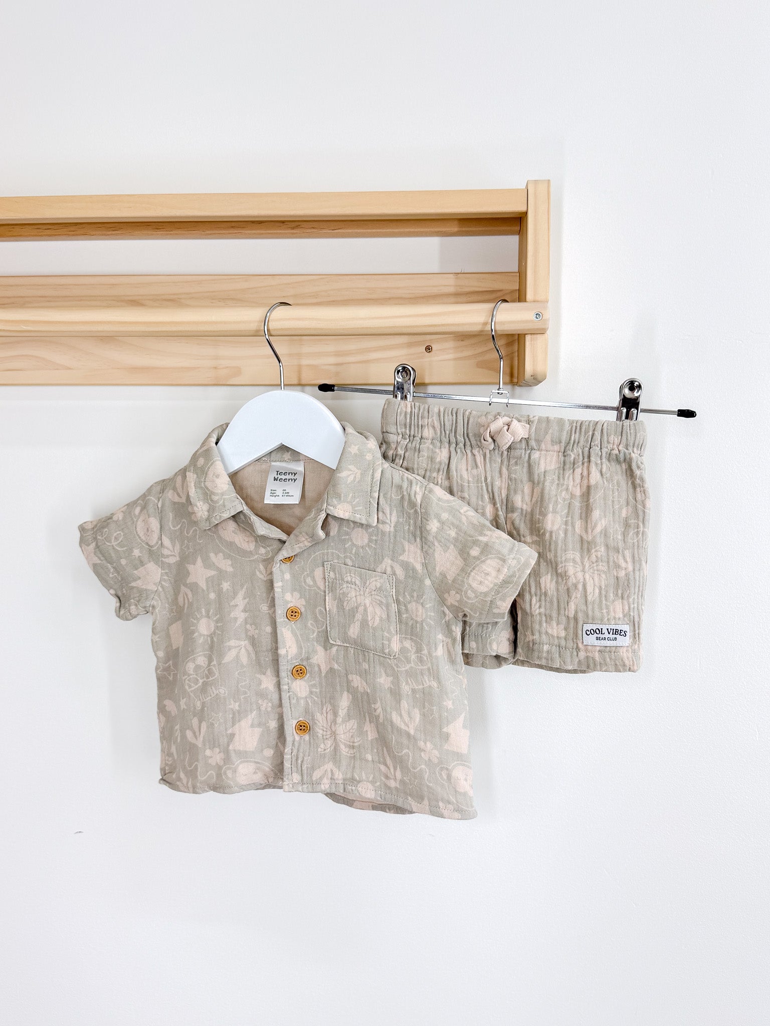 Teeny Weeny muslin summer set (3-6m)