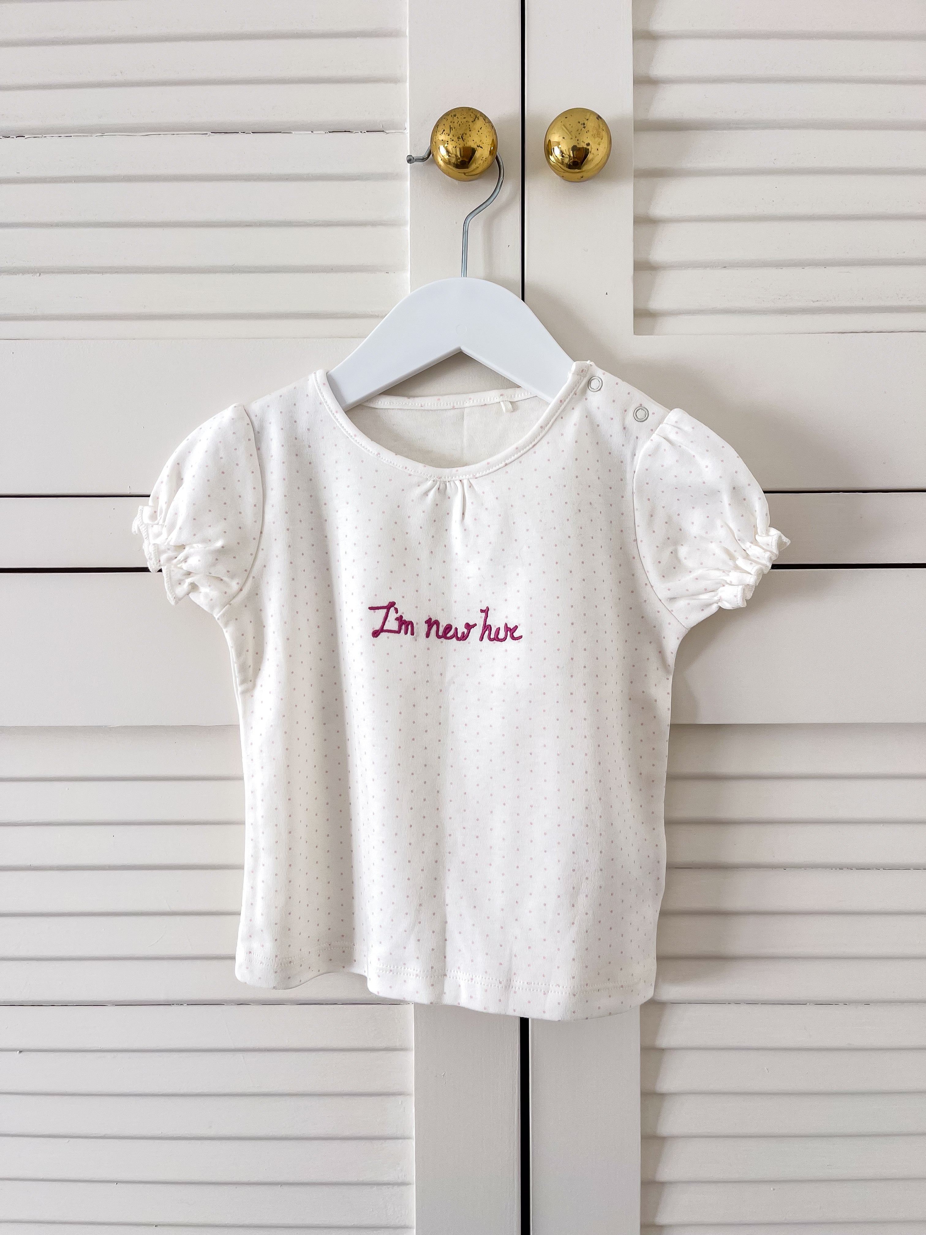 Next cap sleeve new here tee (12-18m)