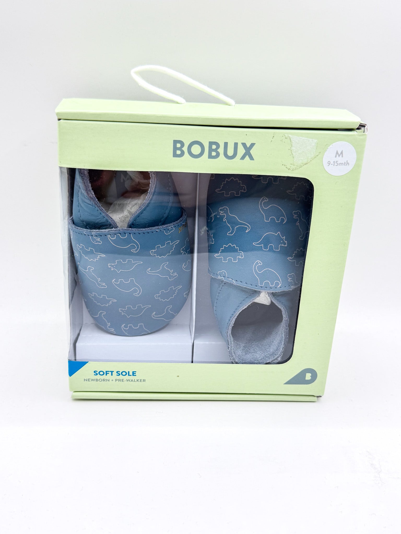 BNWT Bobux soft sole pre-walker shoes - dino (18-19EU)