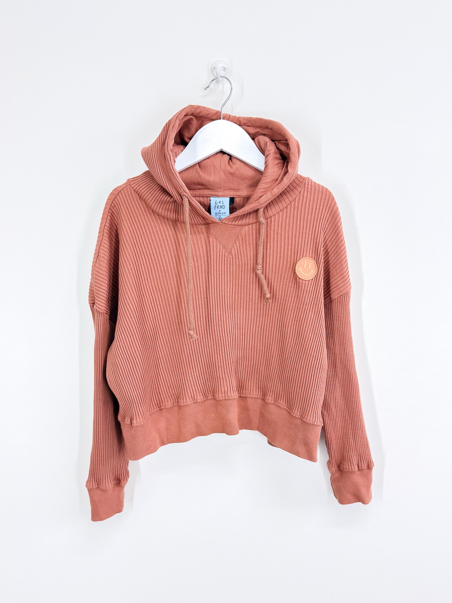 The Girl Club ribbed crop hoodie (6y)