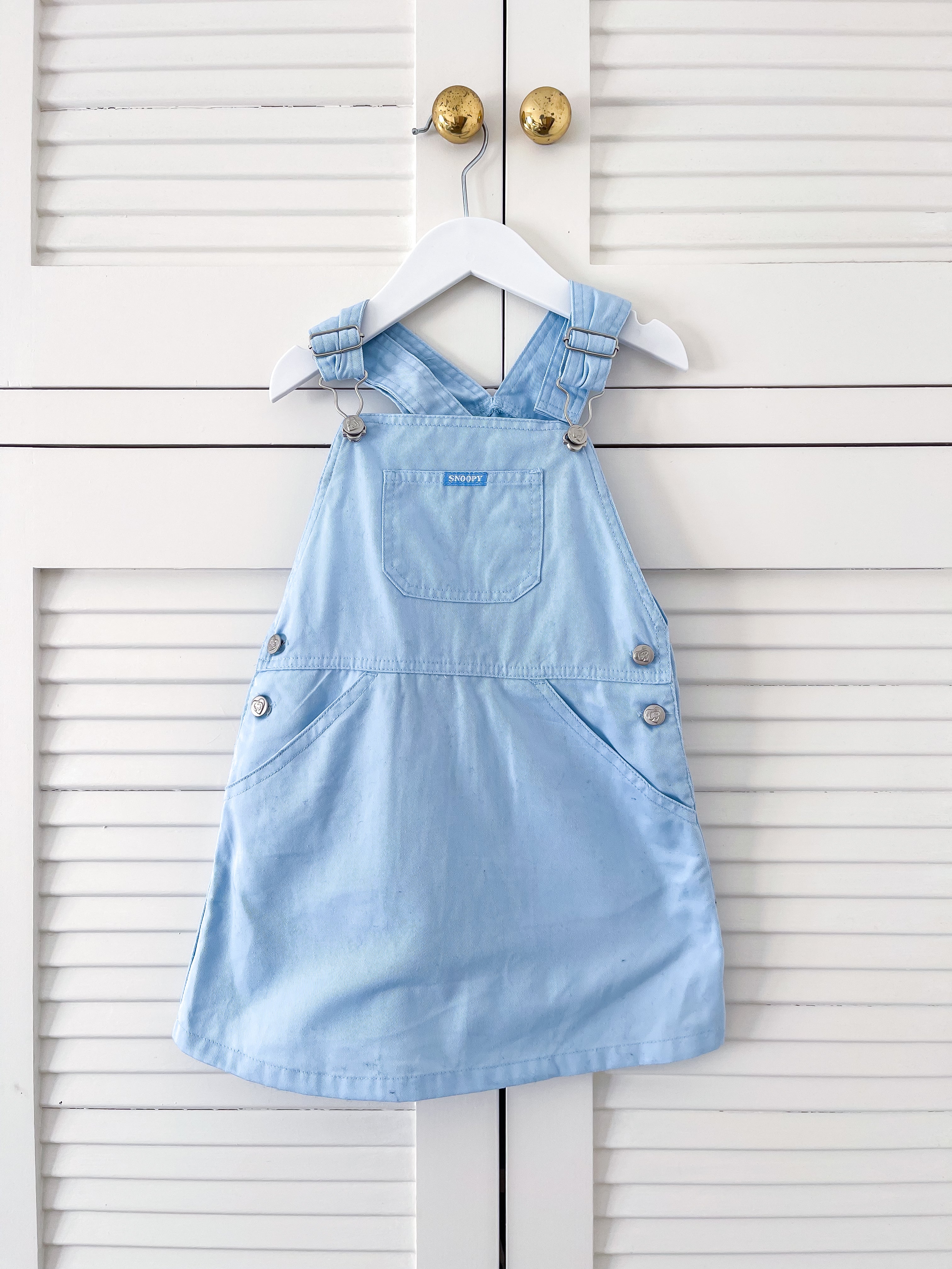 Vintage Snoopy denim pinafore '90s (6-8y)
