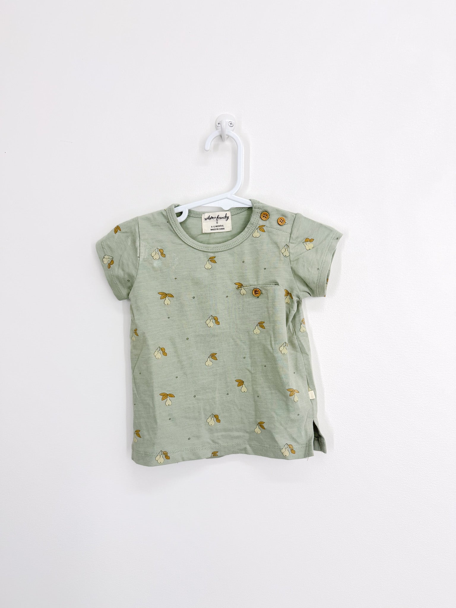 Wilson & Frenchy organic pocket tee (6-12m) - SECONDS