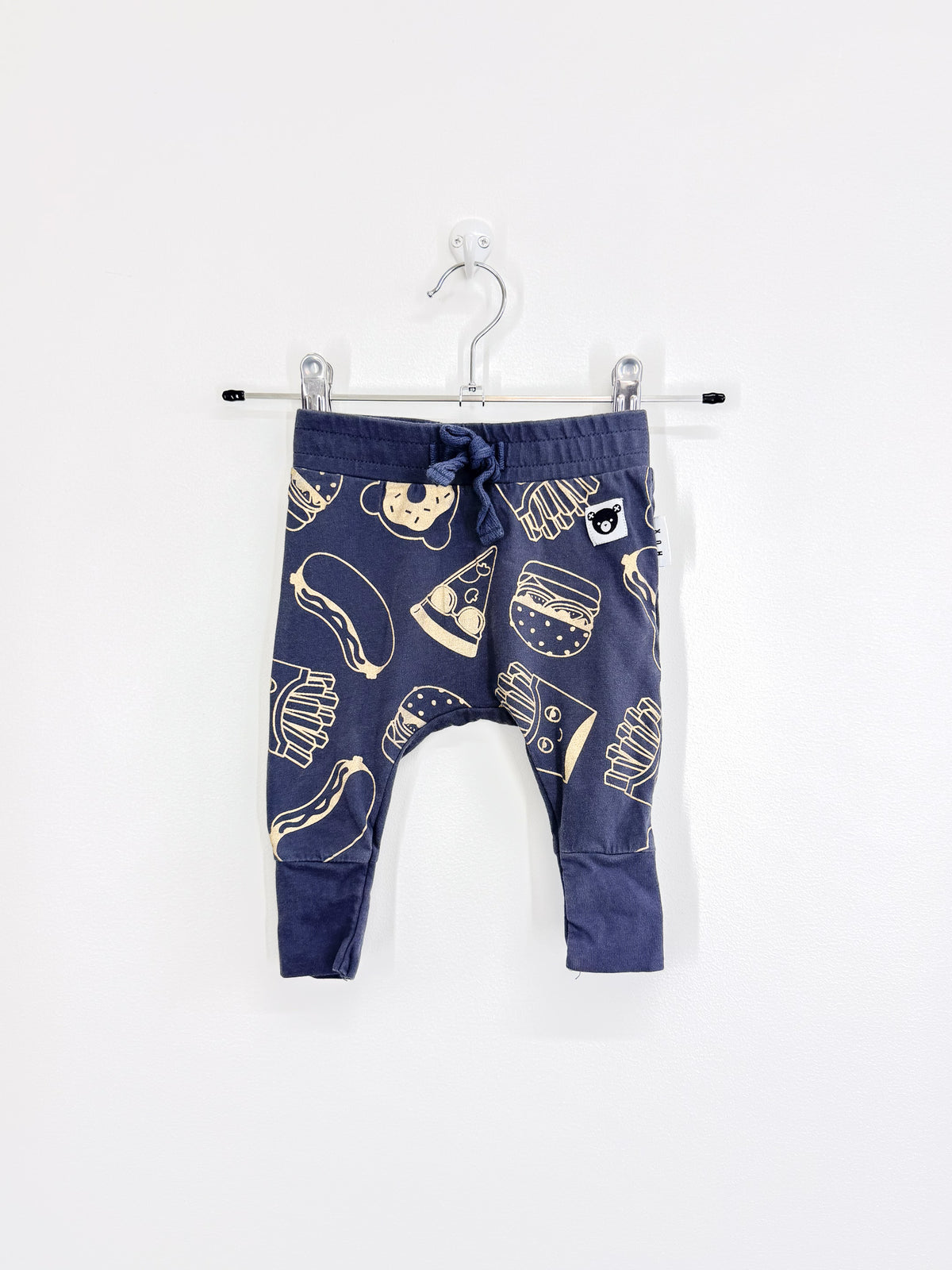 Hux organic gold food drop crotch pants (3-6m)