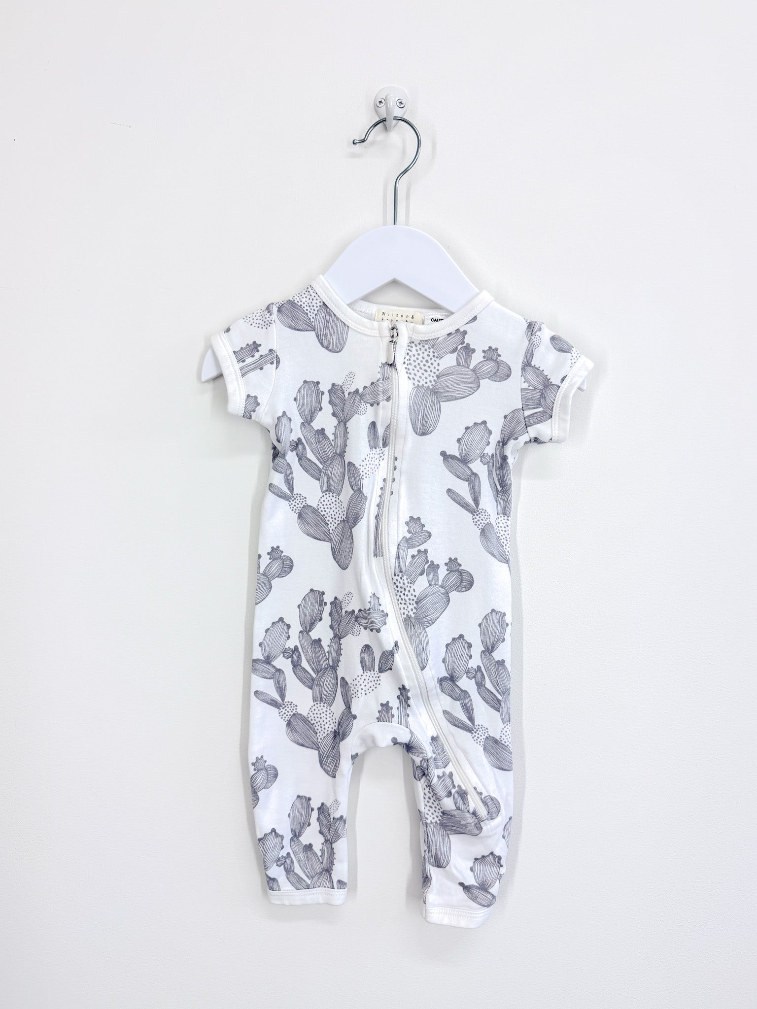 Wilson & Frenchy organic zipsuit - stuck on you (3-6m)