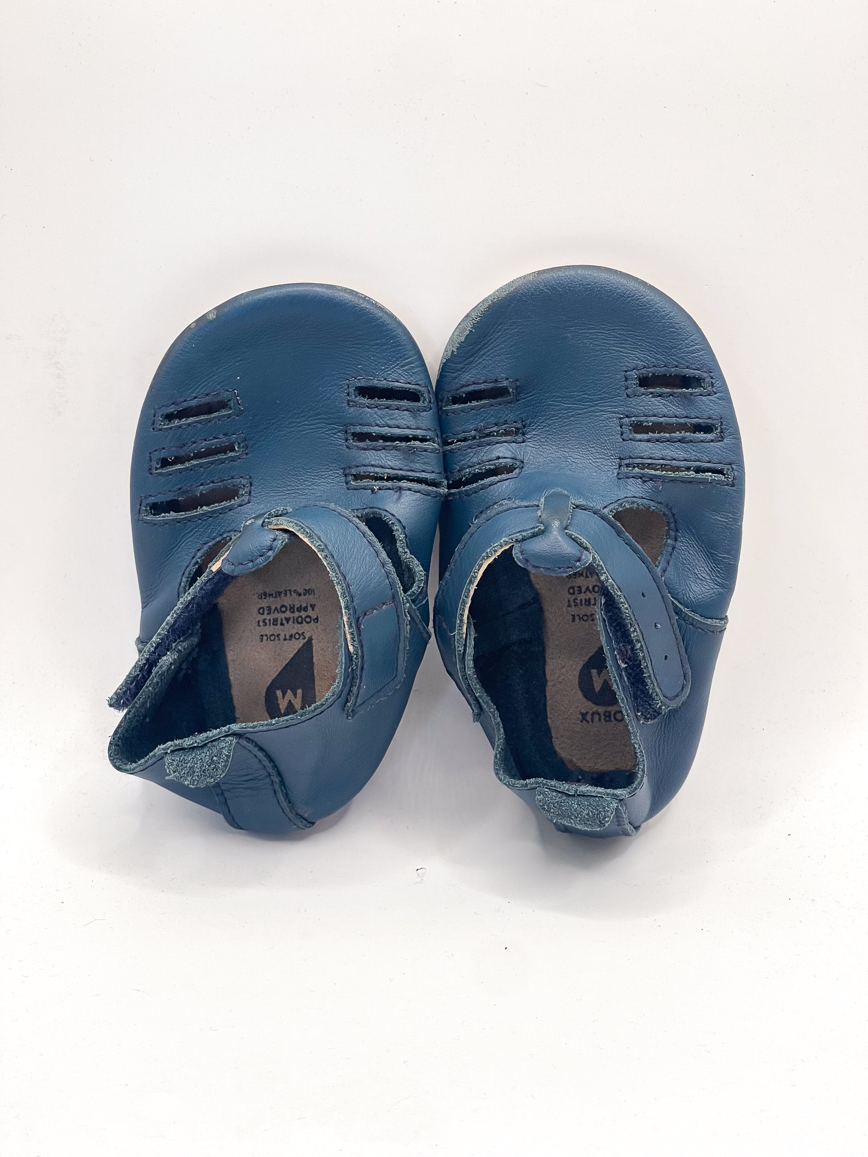 Bobux navy slip on shoes (9-15m)