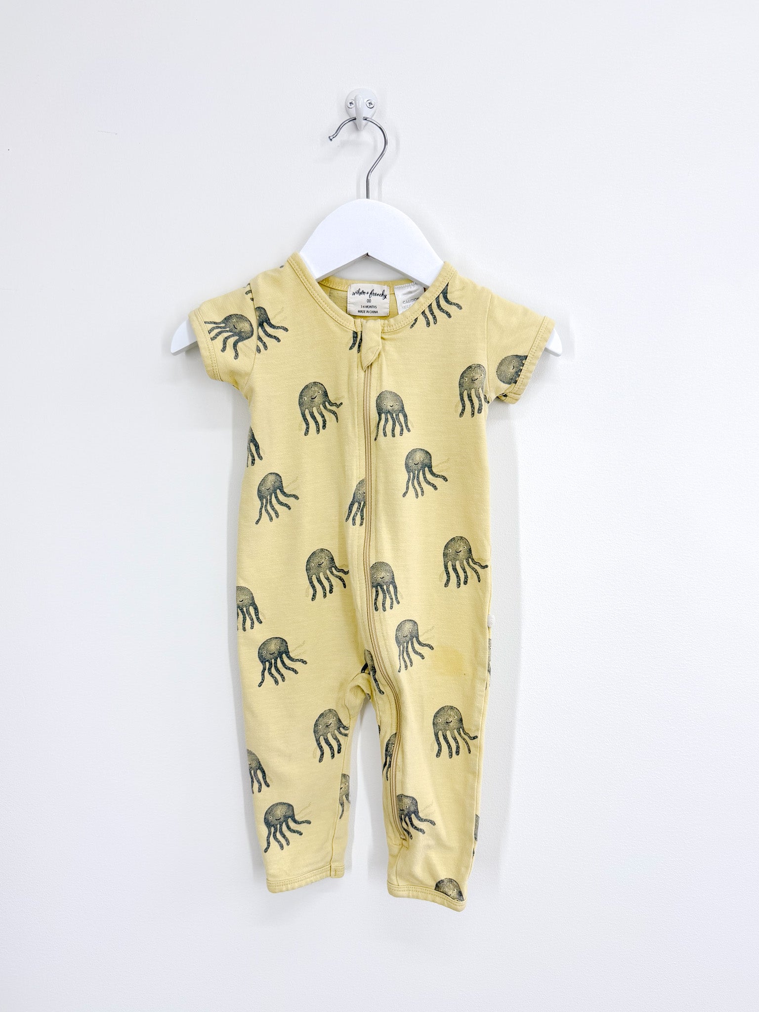 Wilson & Frenchy organic zipsuit - ollie octopus (3-6m)