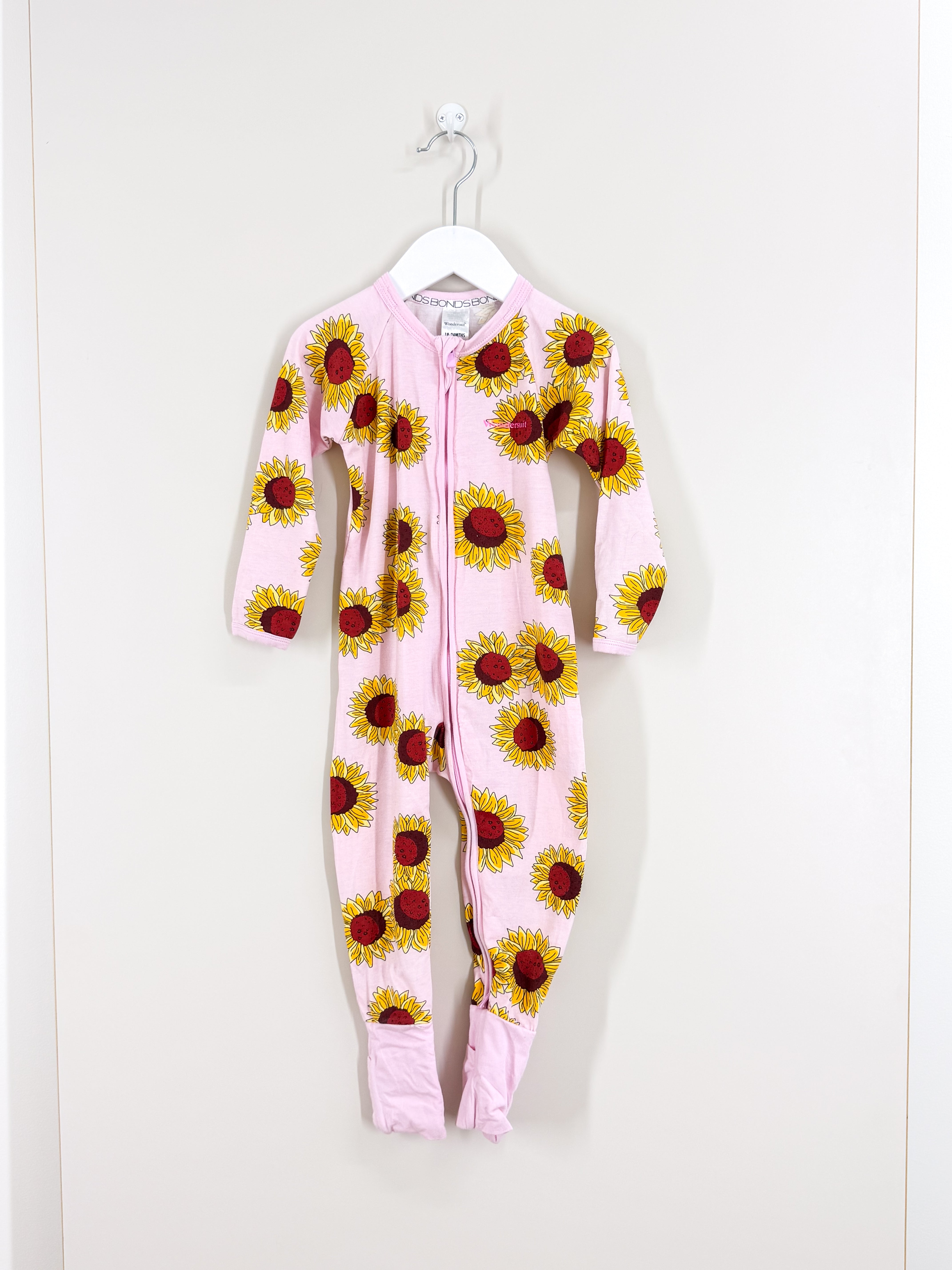 Bonds wondersuit - sunflowers (0-3m)