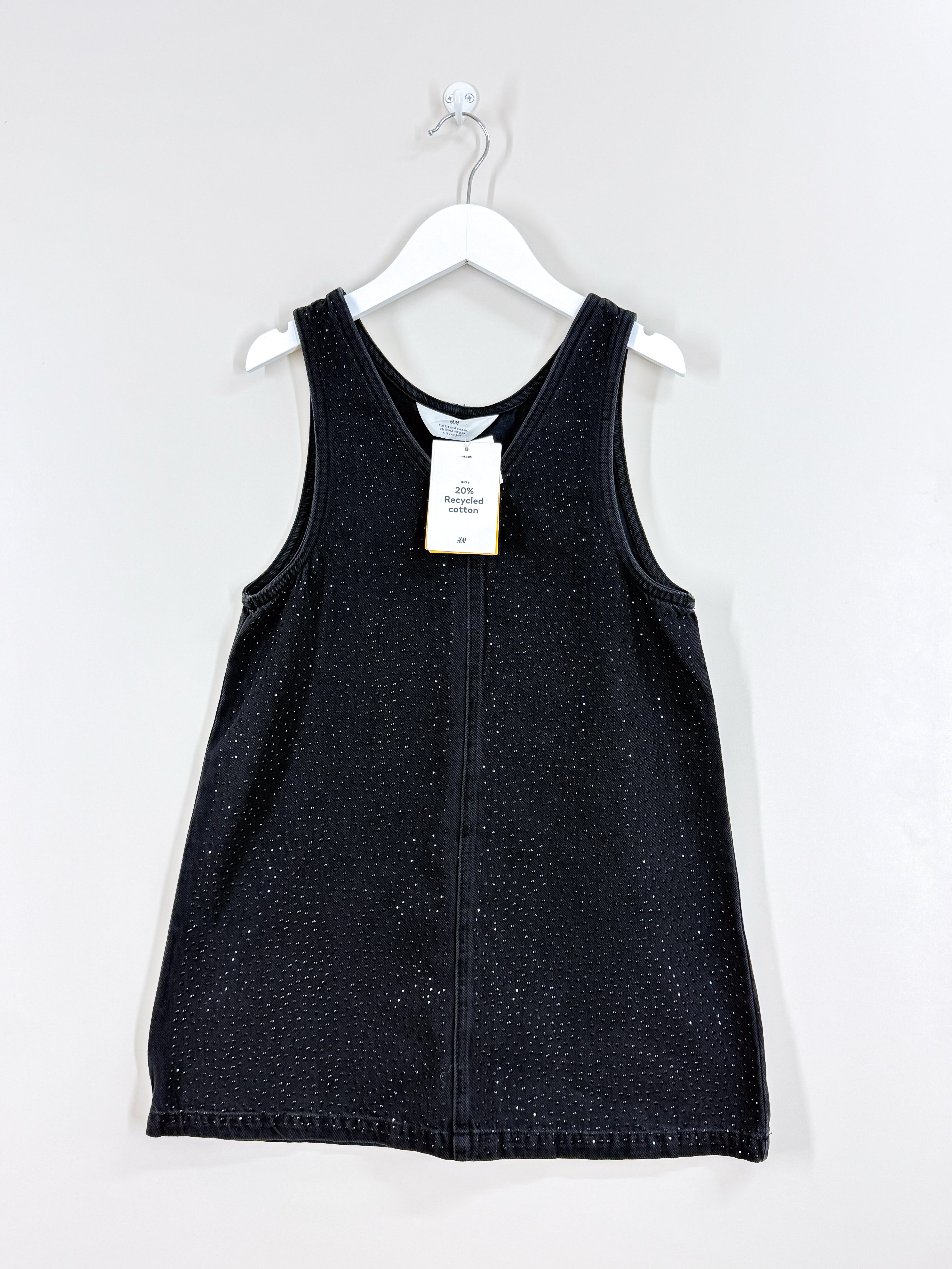BNWT H&M denim diamante dress (9y)