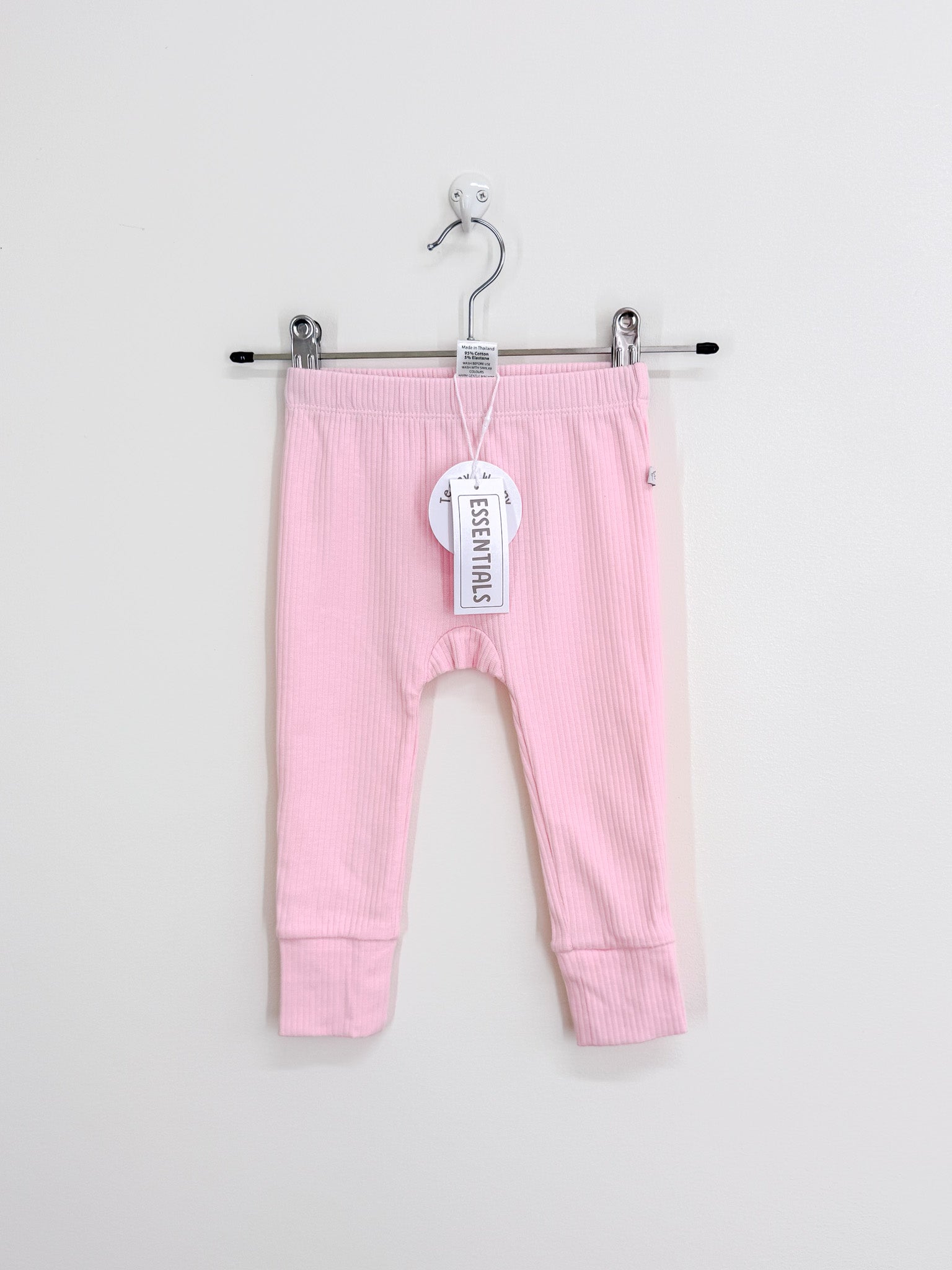 BNWT Teeny Weeny rib leggings - pink (6-12m)