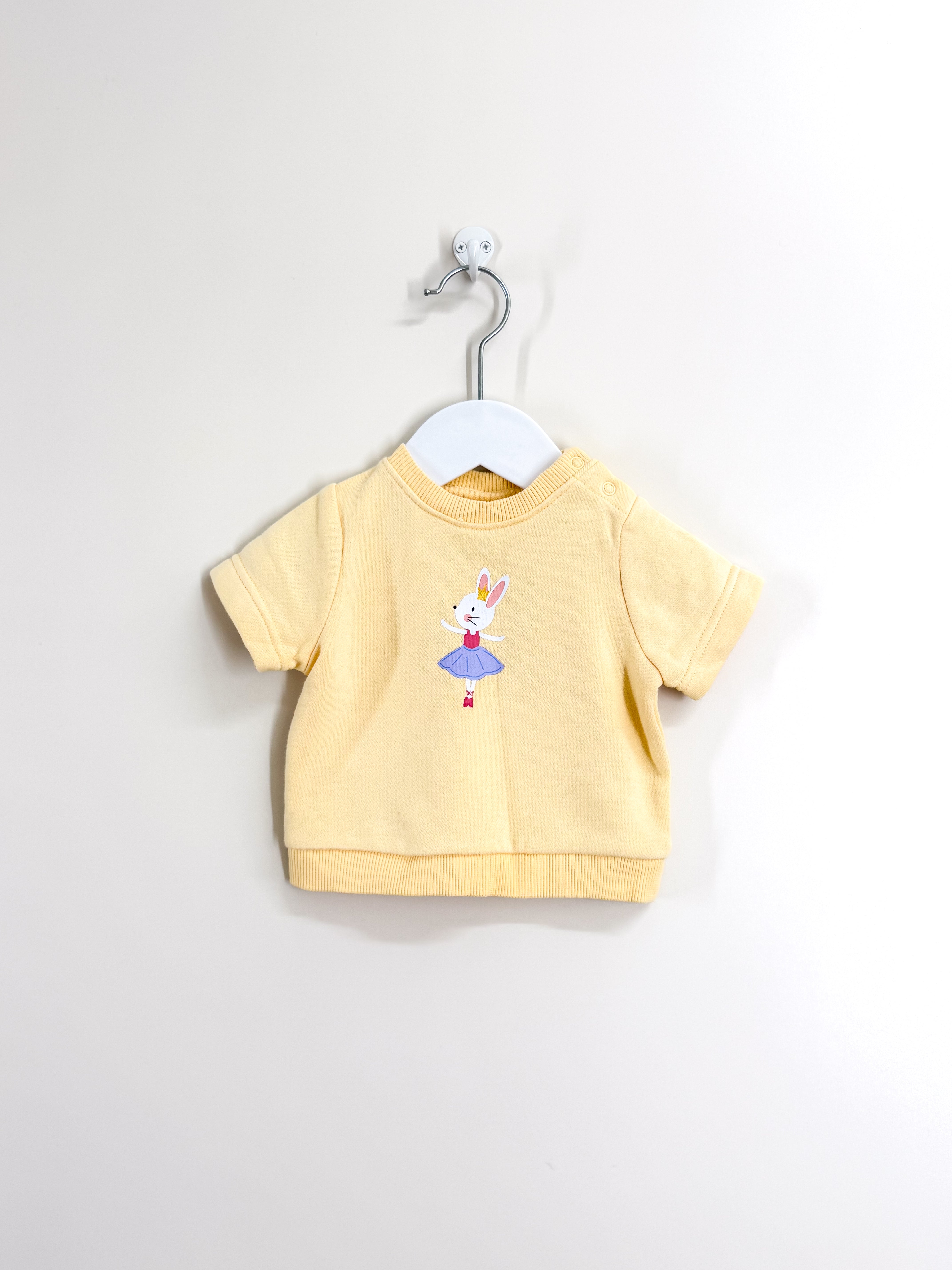 Teeny Weeny short sleeve bunny ballerina jersey (0-3m)