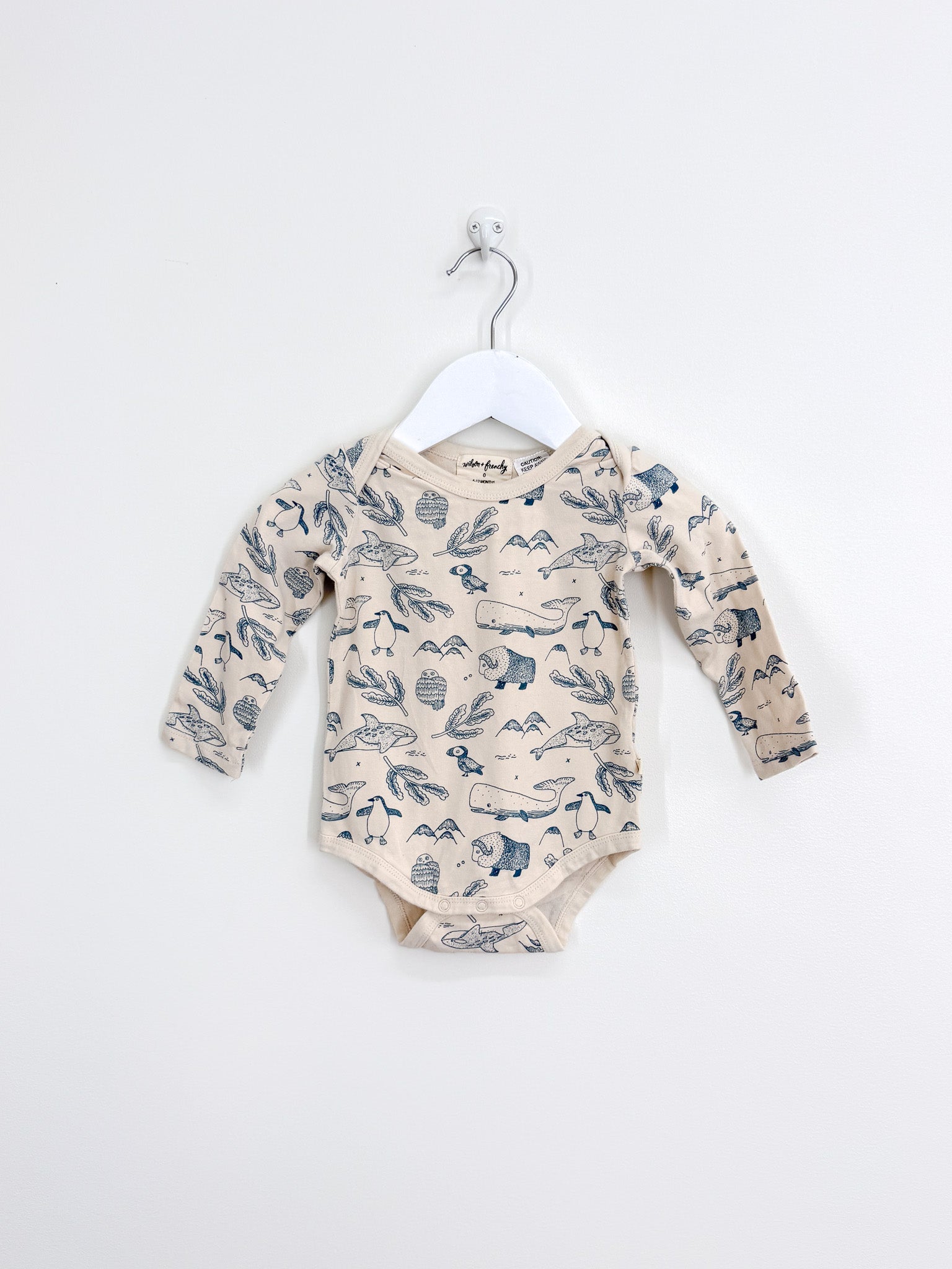 Wilson & Frenchy organic bodysuit - arctic blast (6-12m)