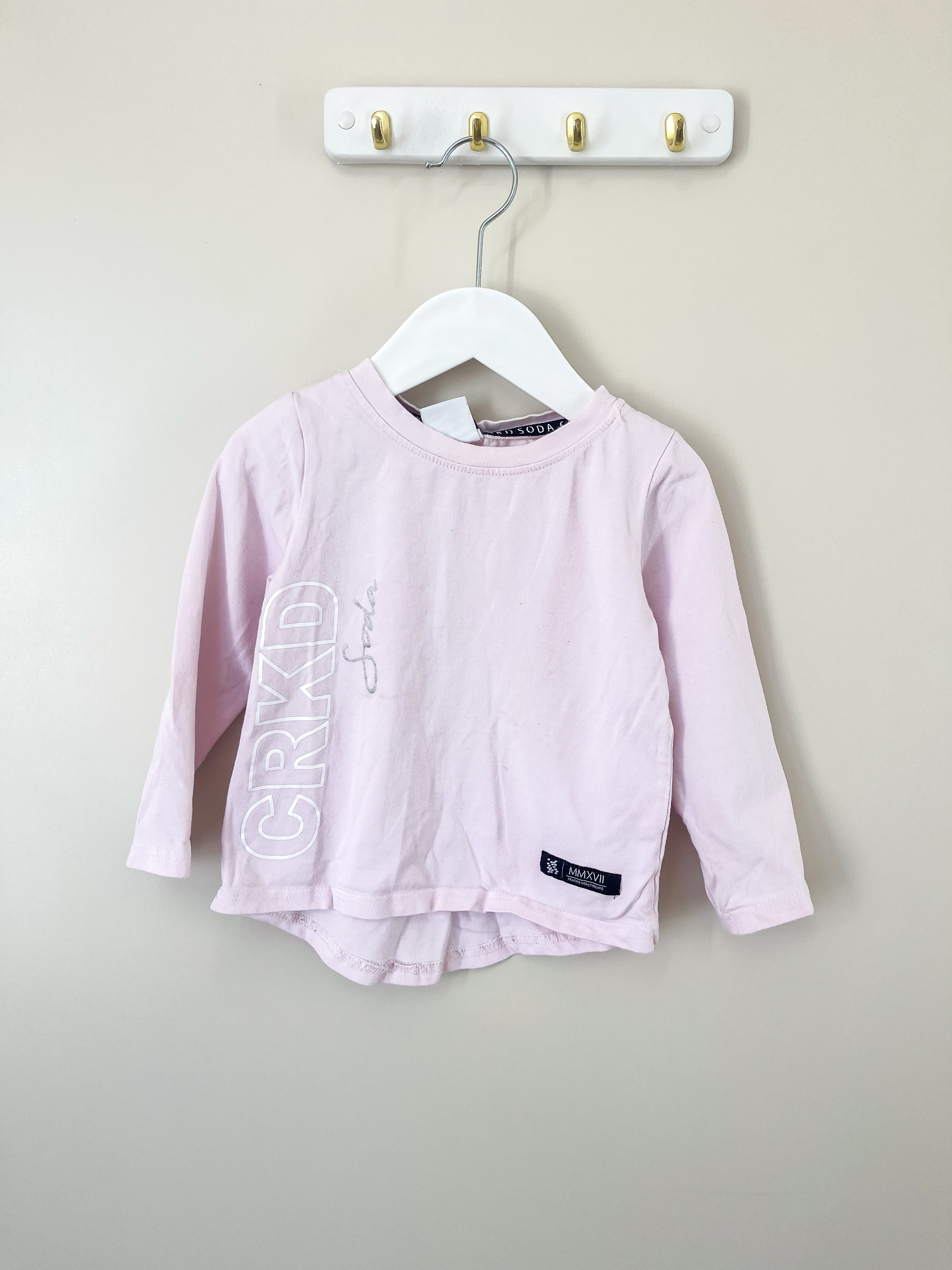 Cracked Soda long sleeve tee (3y) - SECONDS