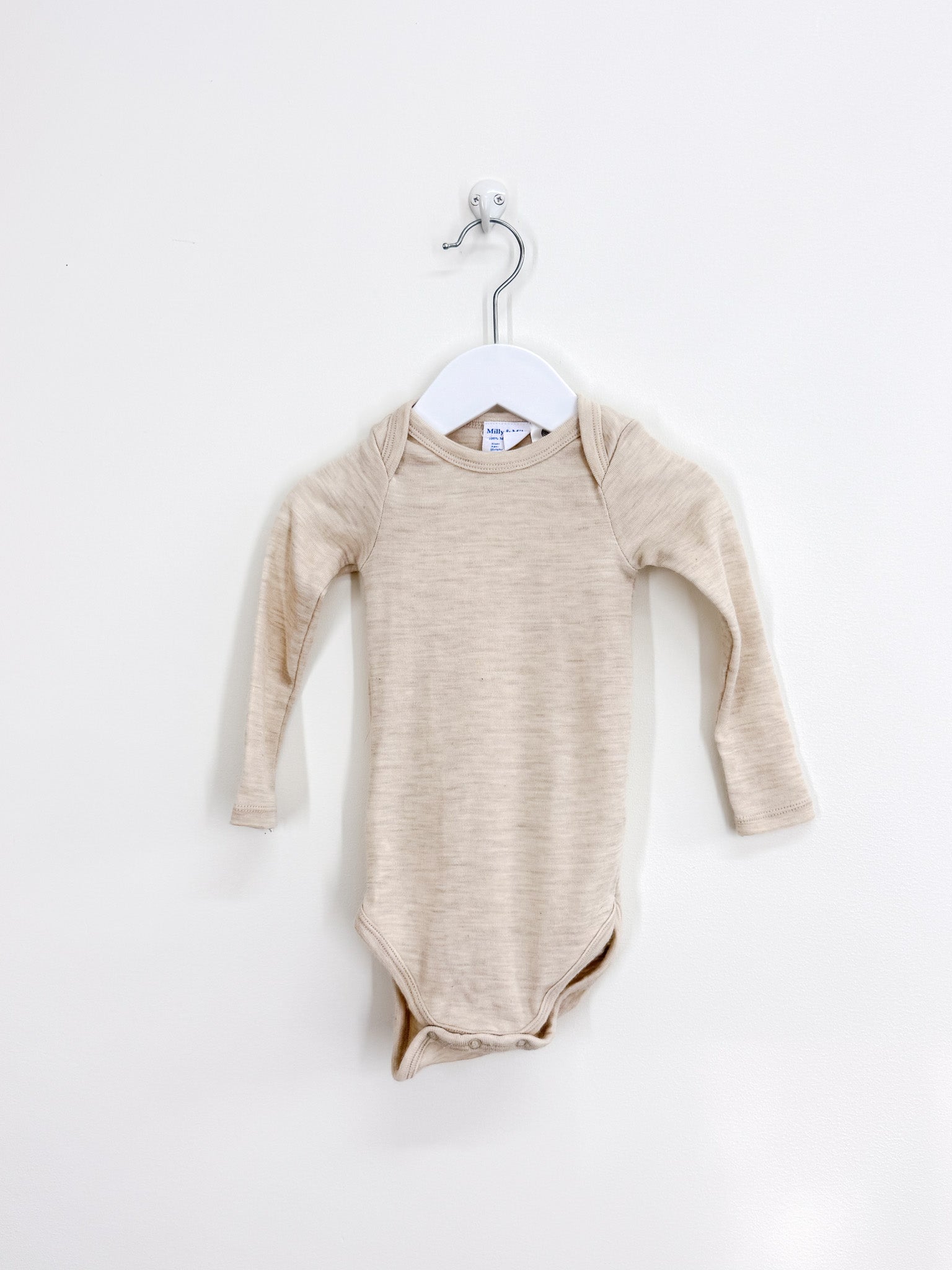 Milly & Milo merino bodysuit - beige (12-18m)