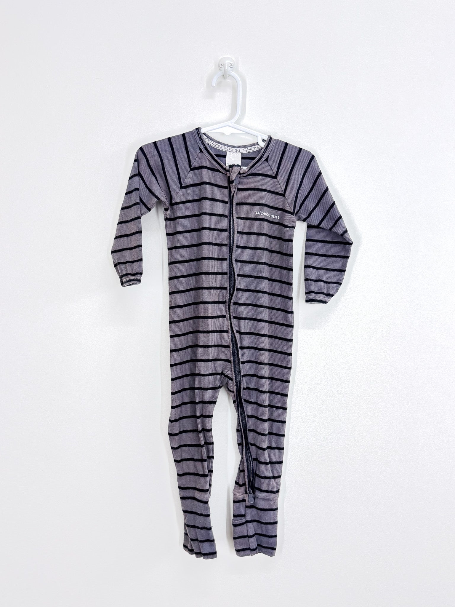 Bonds rib wondersuit (12-18m) - SECONDS