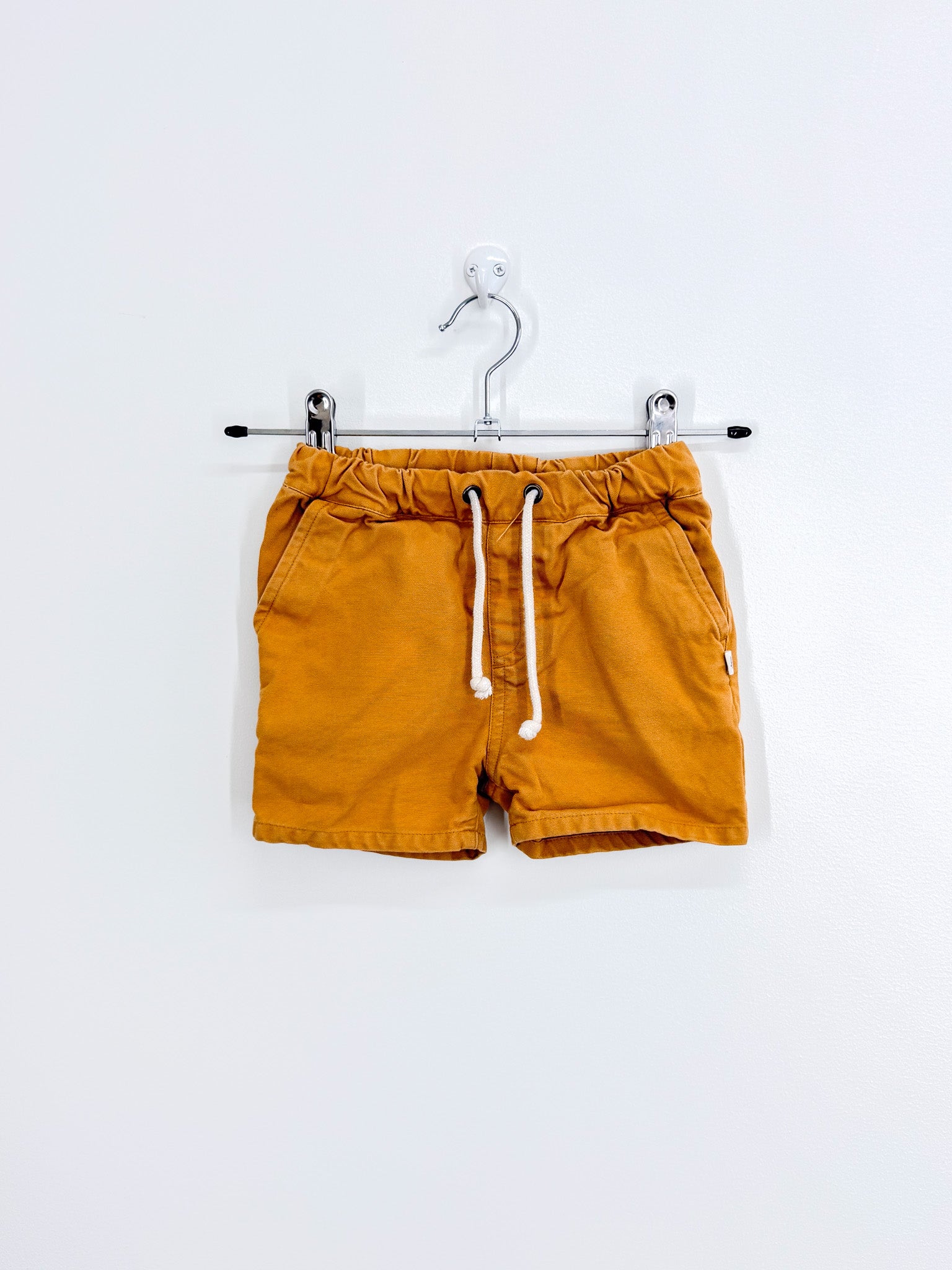 Nature Baby organic sailor shorts - canvas wheat (2y)