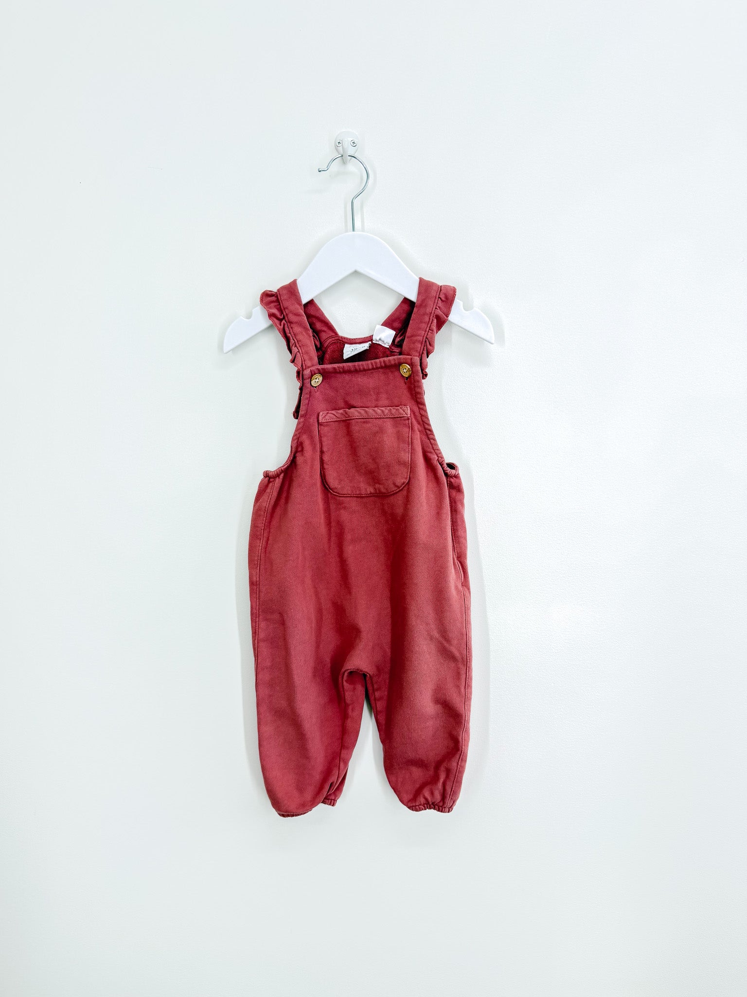 Zara jersey frill overalls (9-12m)