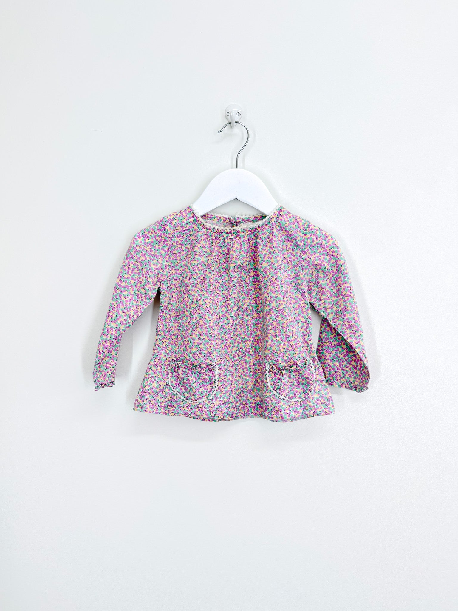 Country Road floral smock top (12-18m)