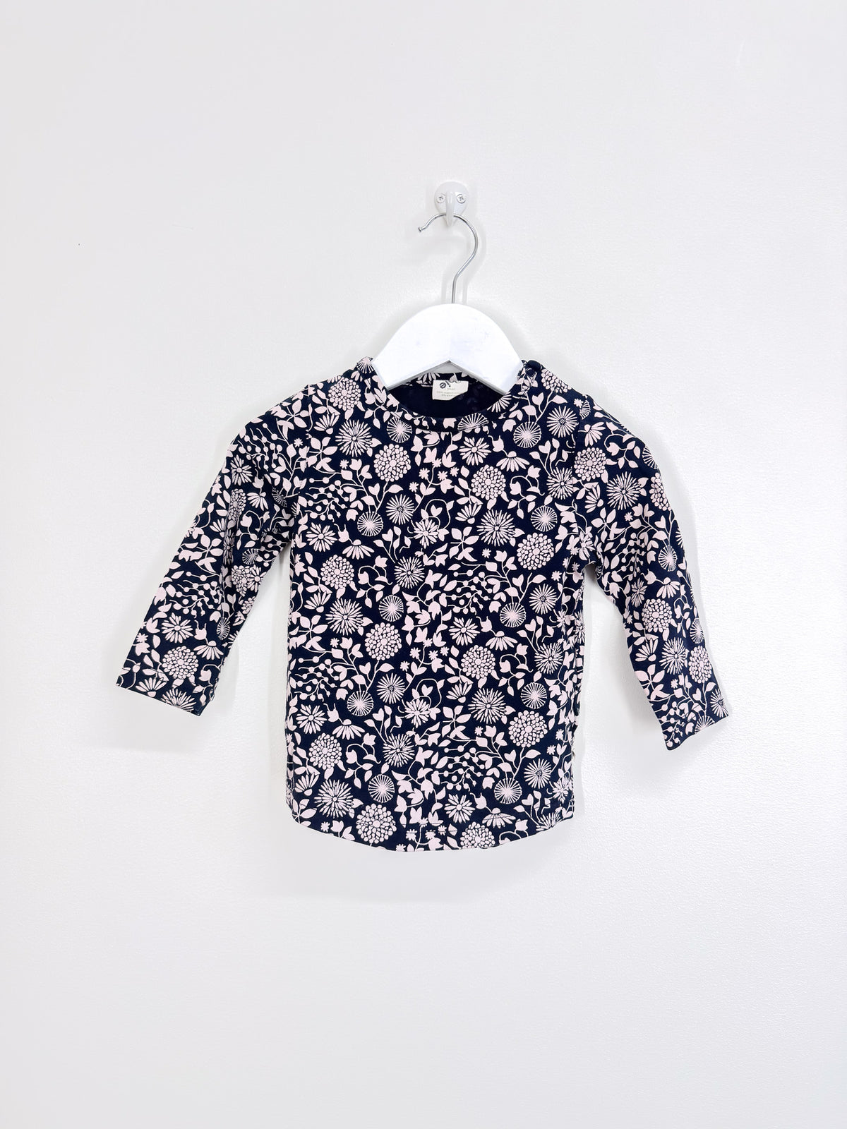 Nature Baby organic long sleeve tee - willow navy (1y)