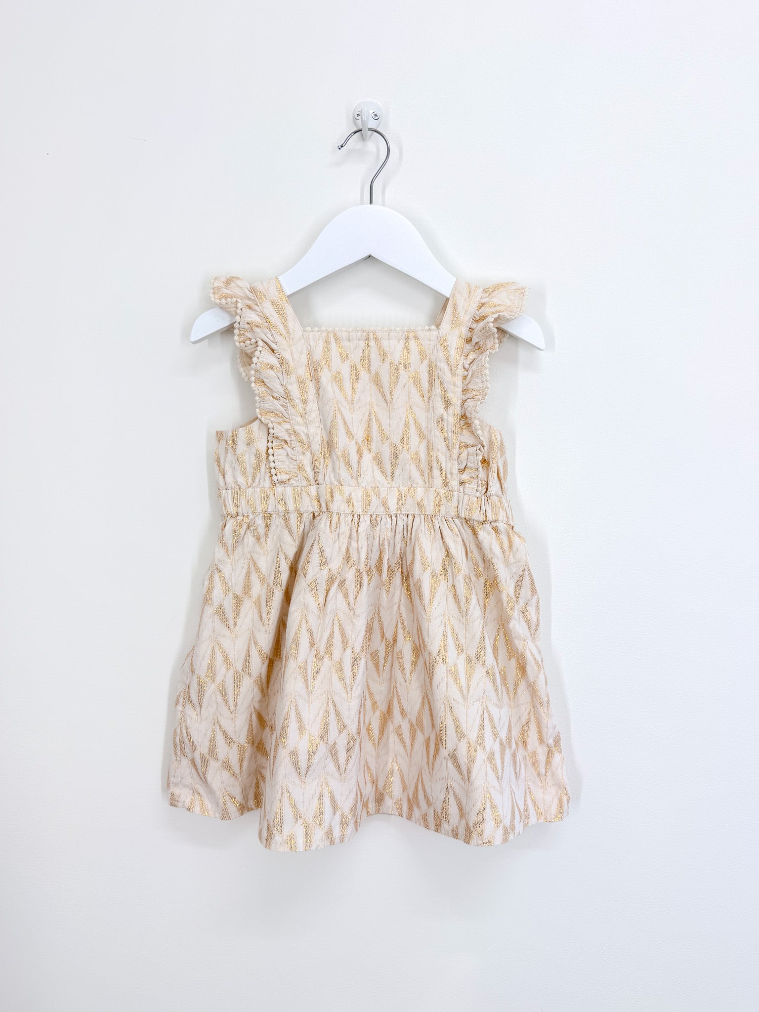 Country Road gold shimmer dress (18-24m)