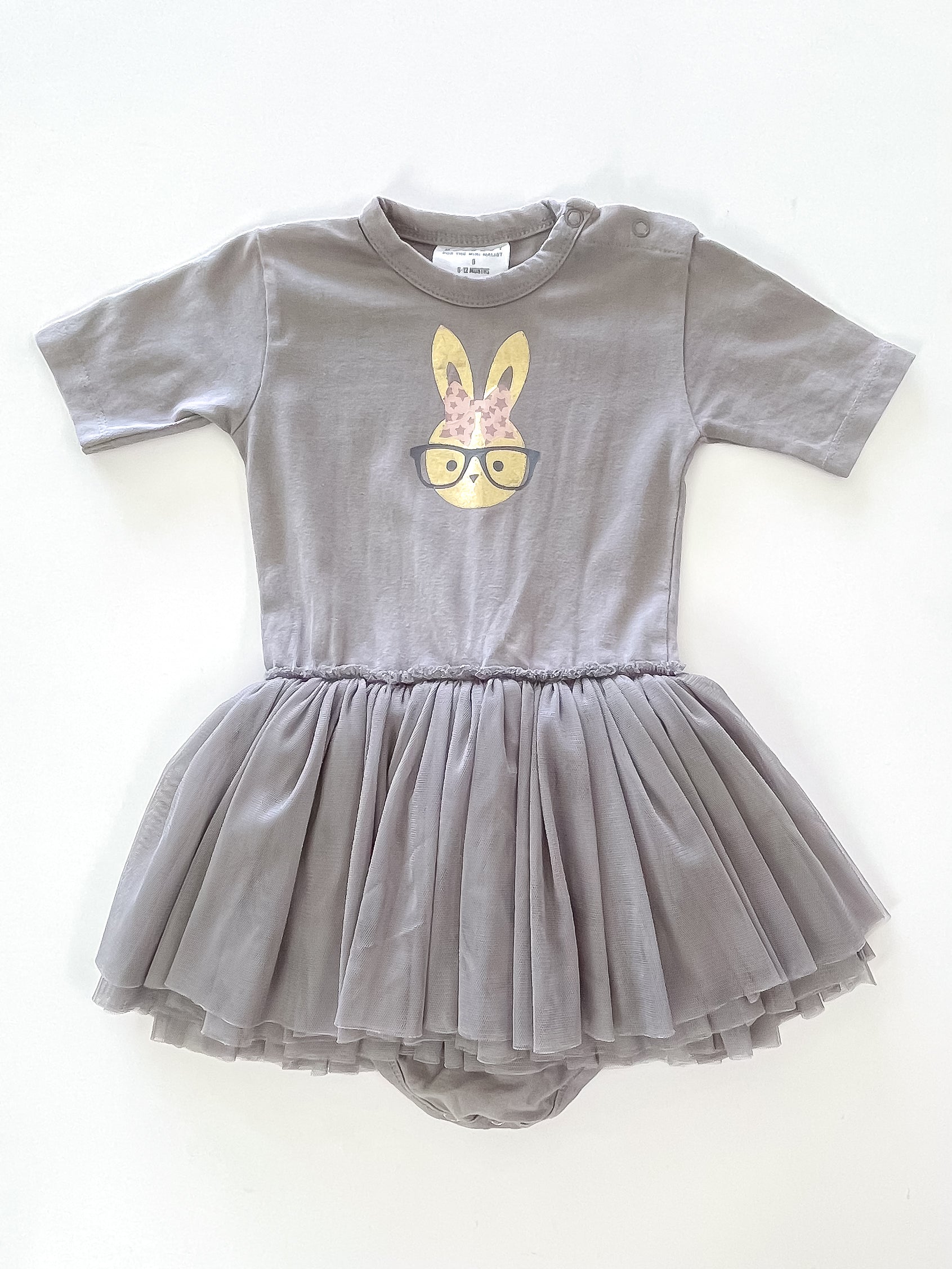Hux organic bunny ballet tutu dress (6-12m)