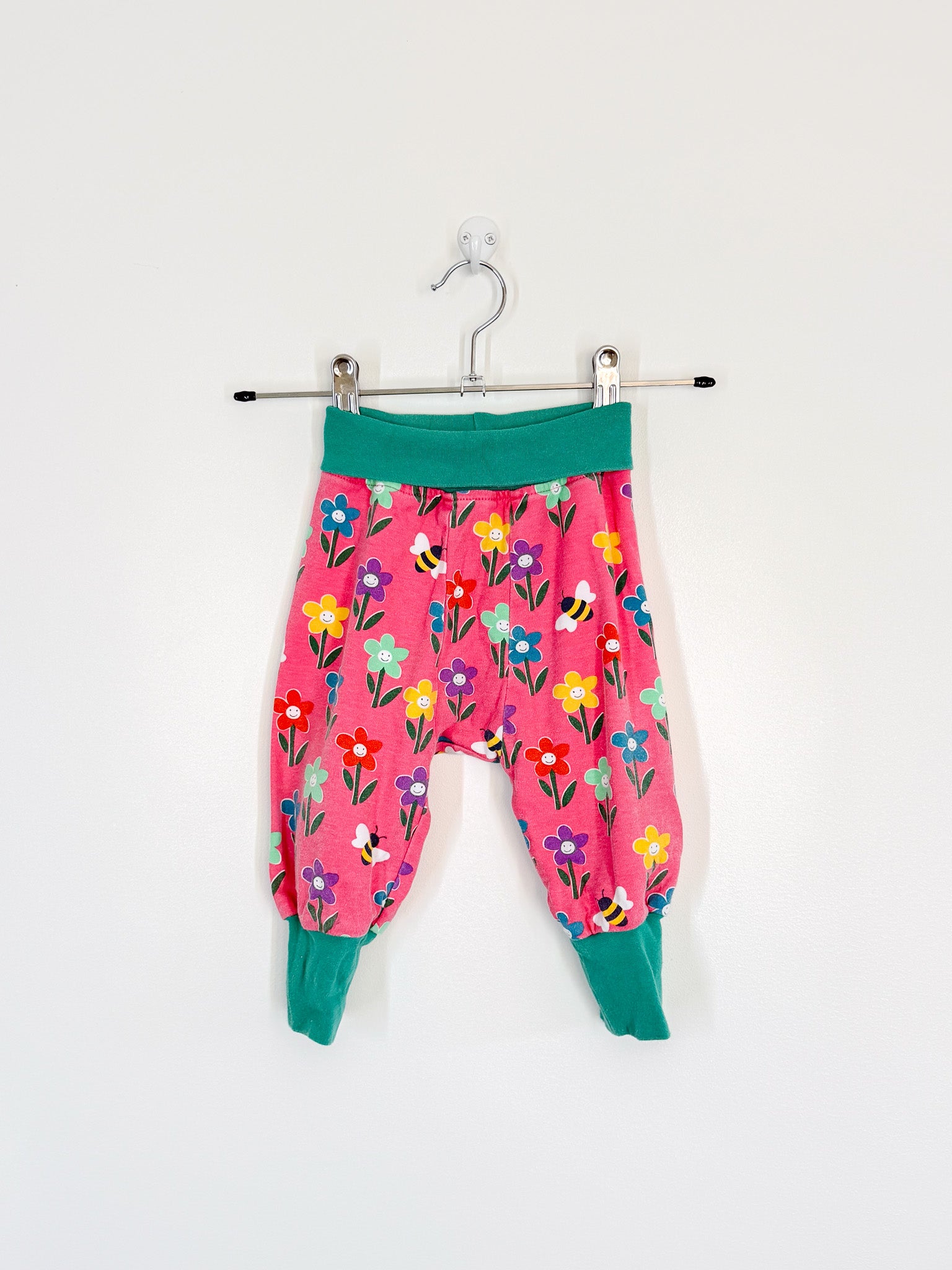Frugi organic daisy leggings (9-12m)