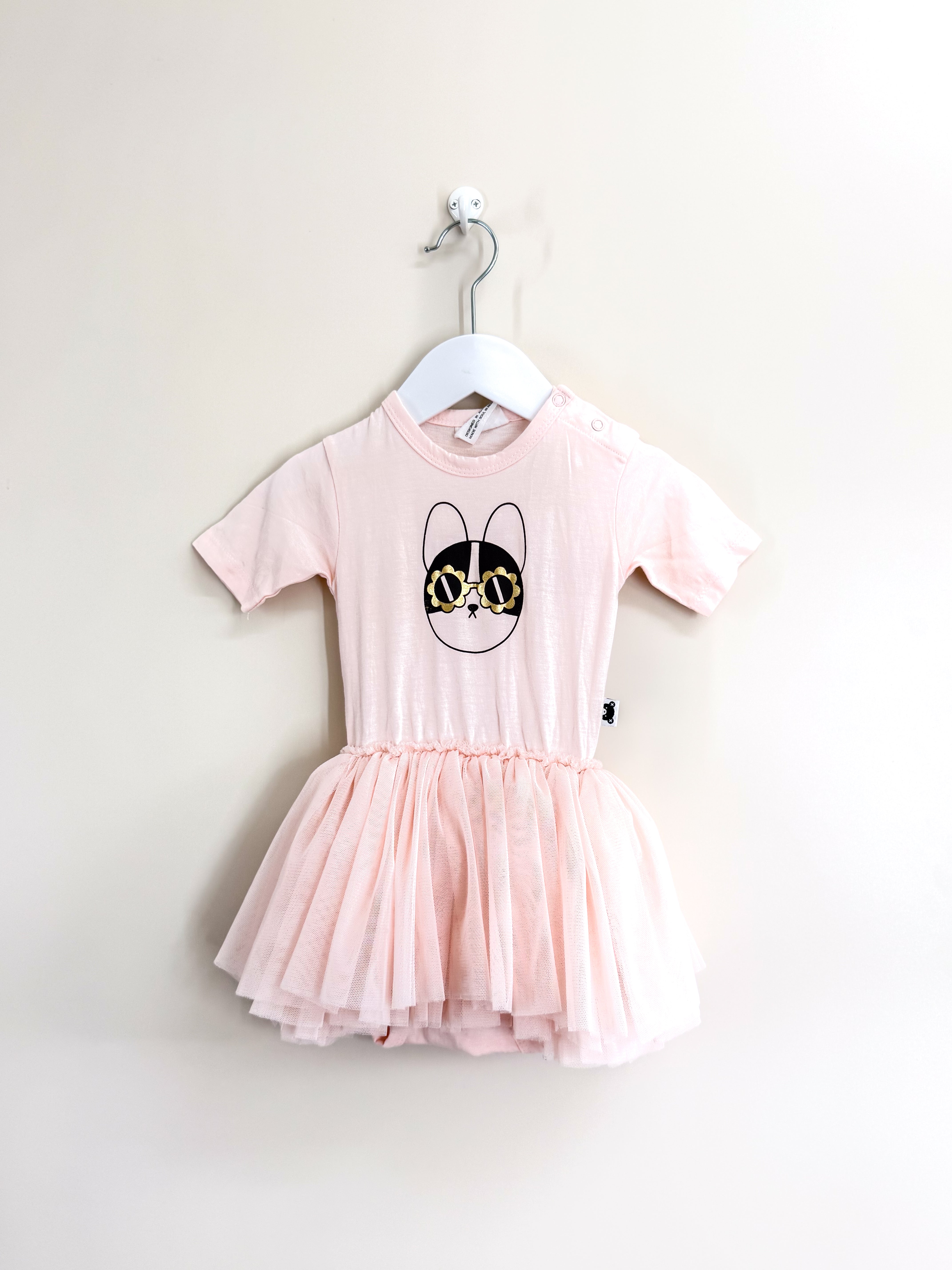 Hux organic flower frenchie ballet tutu dress (6-12m)