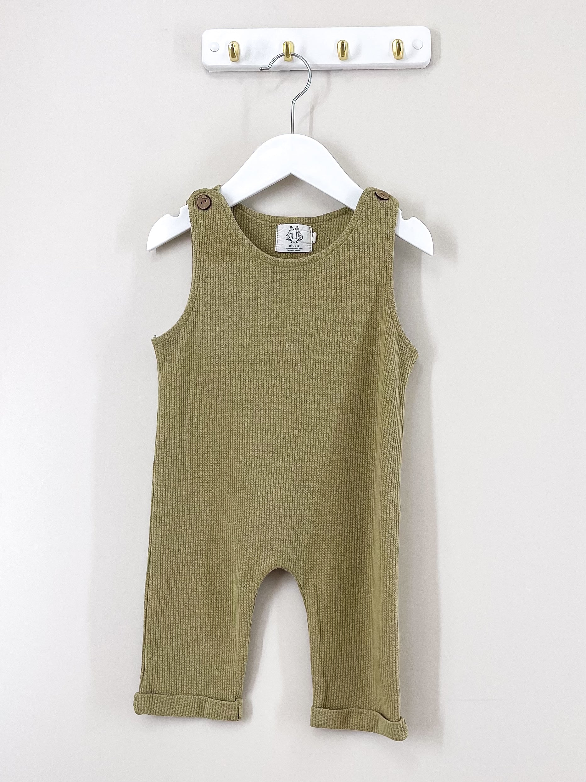 By Billie waffle romper (6-12m)