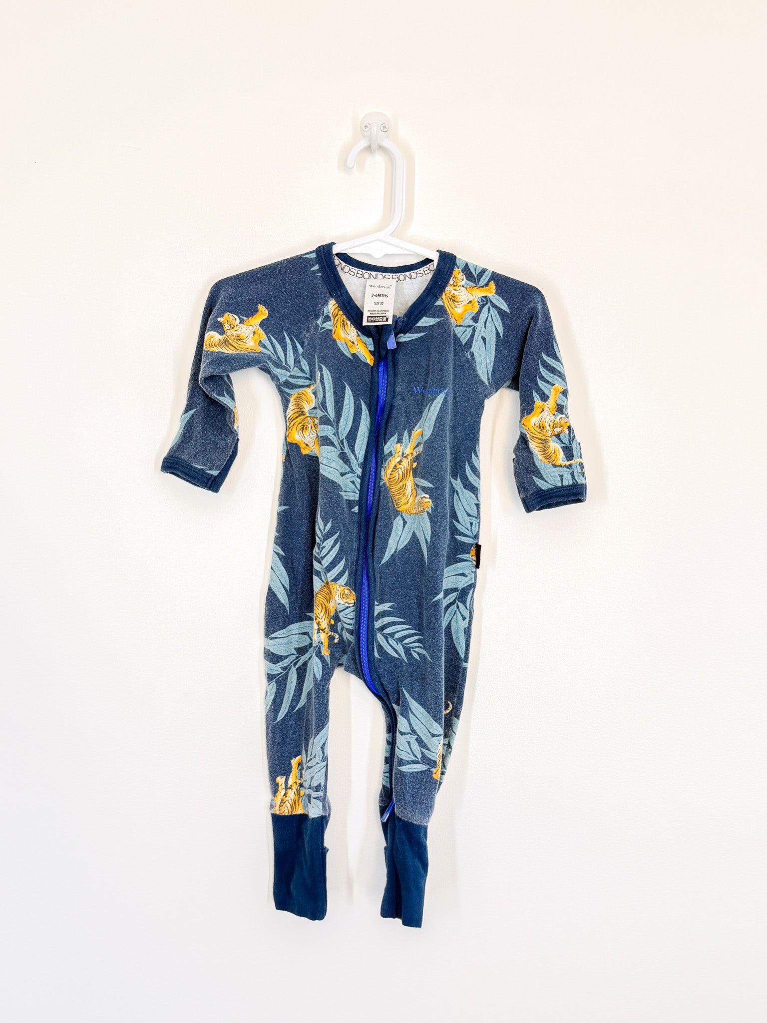 Bonds wondersuit - tiger (3-6m) - SECONDS