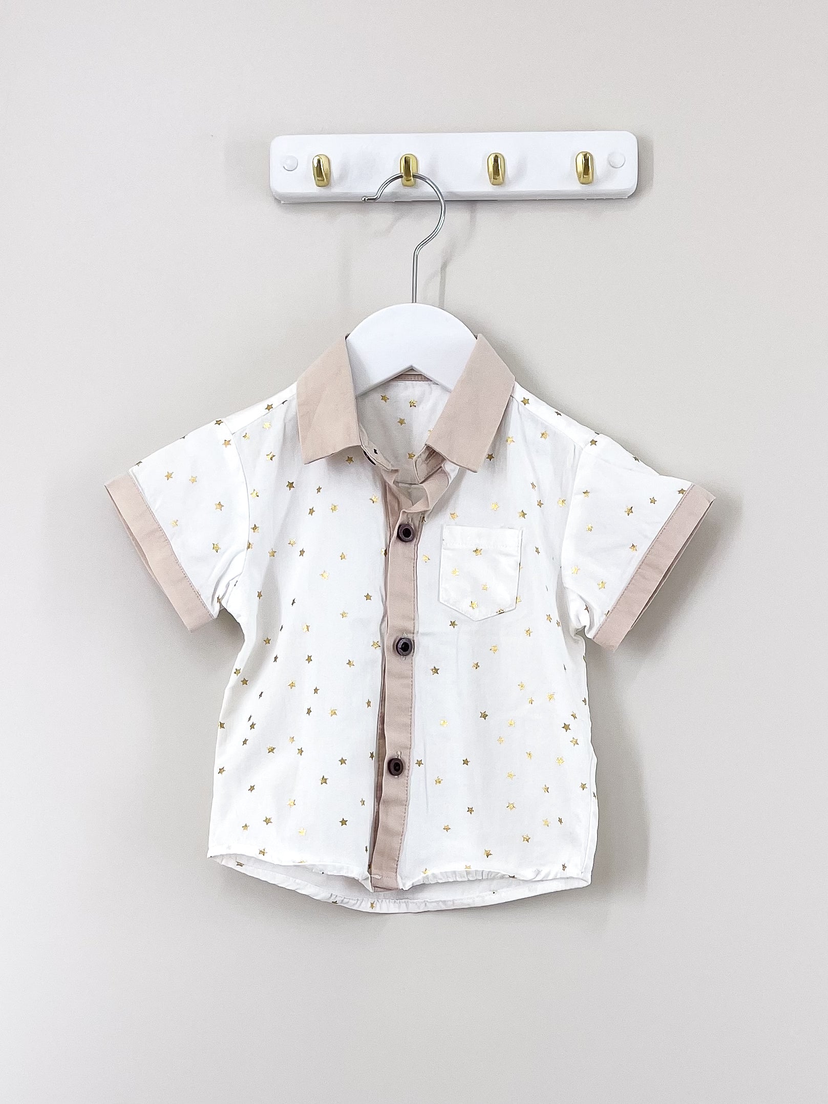 Bencer & Hazelnut star shirt (6-12m)
