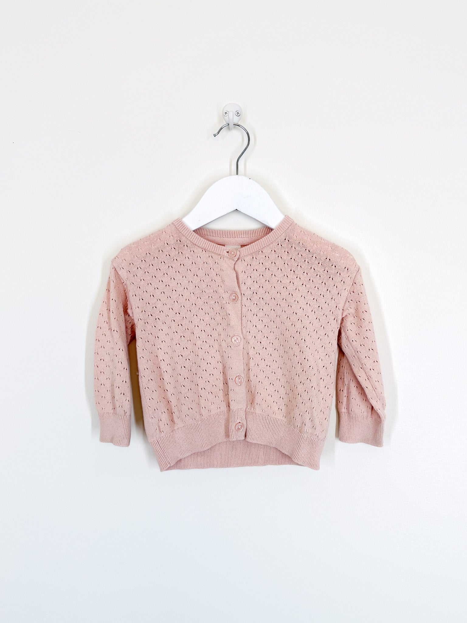 H&M pointelle knit cardigan (9-12m)
