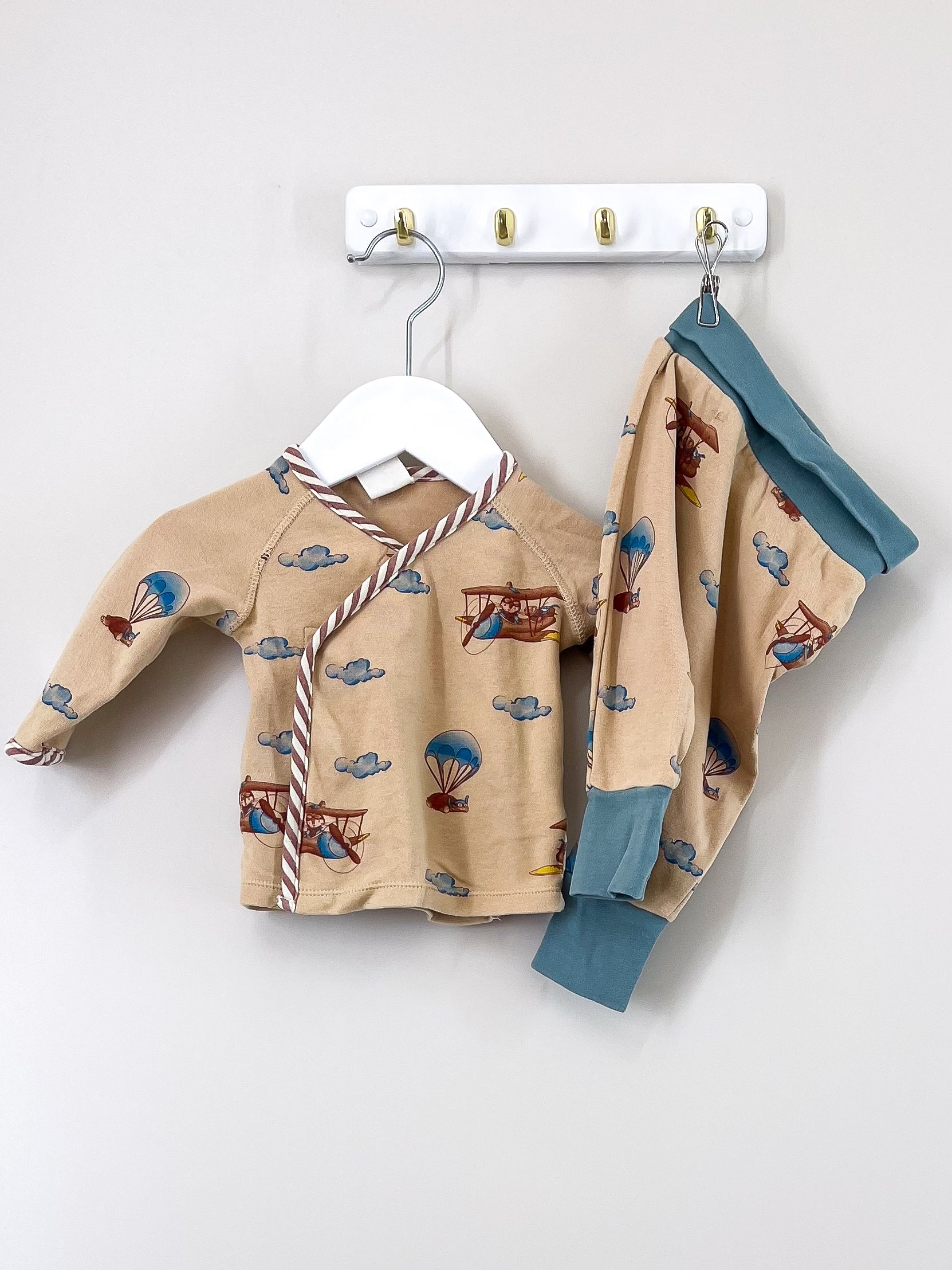 Little Bundle organic biplane set (0-3m)