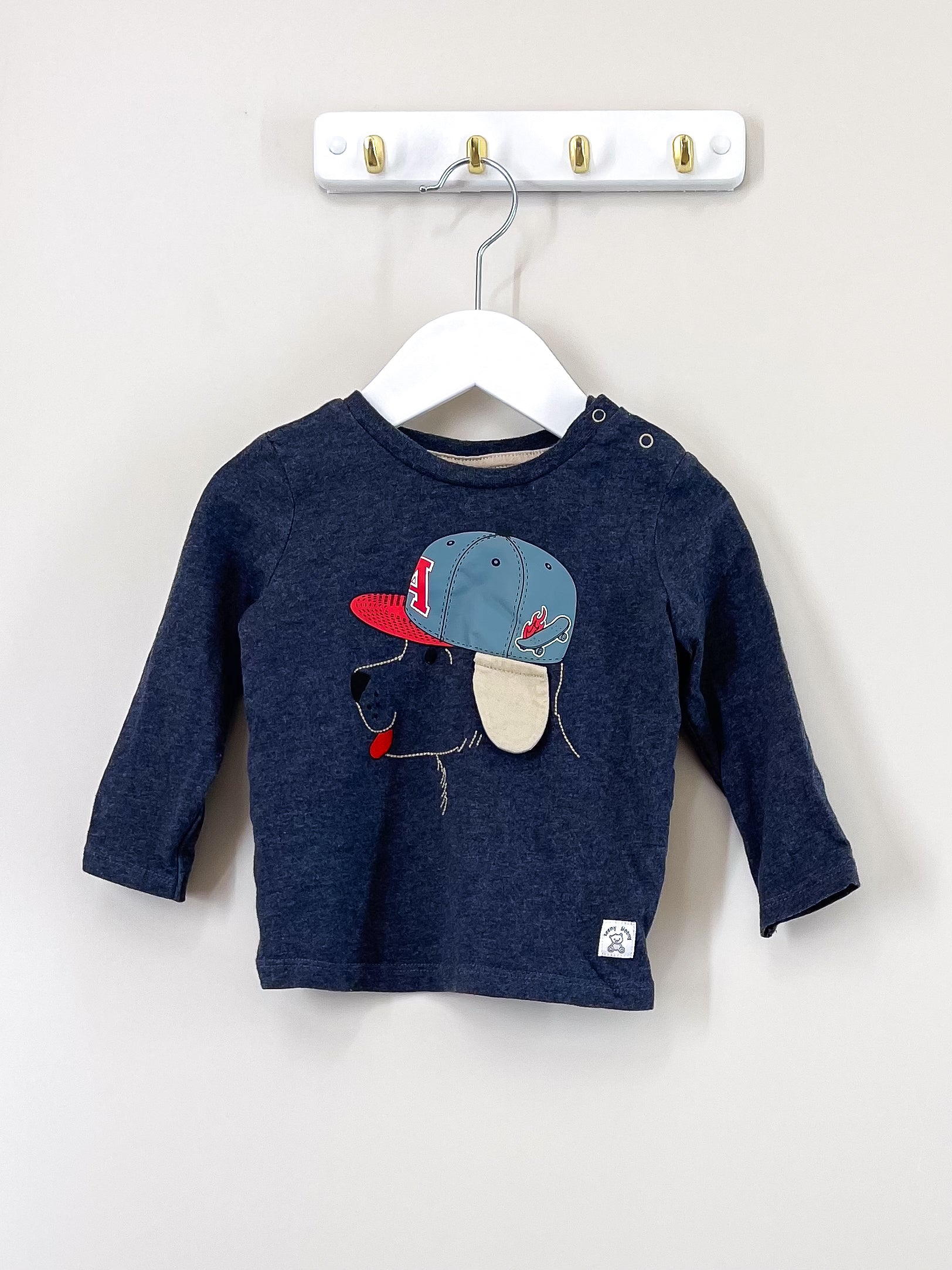 Teeny Weeny cool puppy long sleeve tee (12-18m)