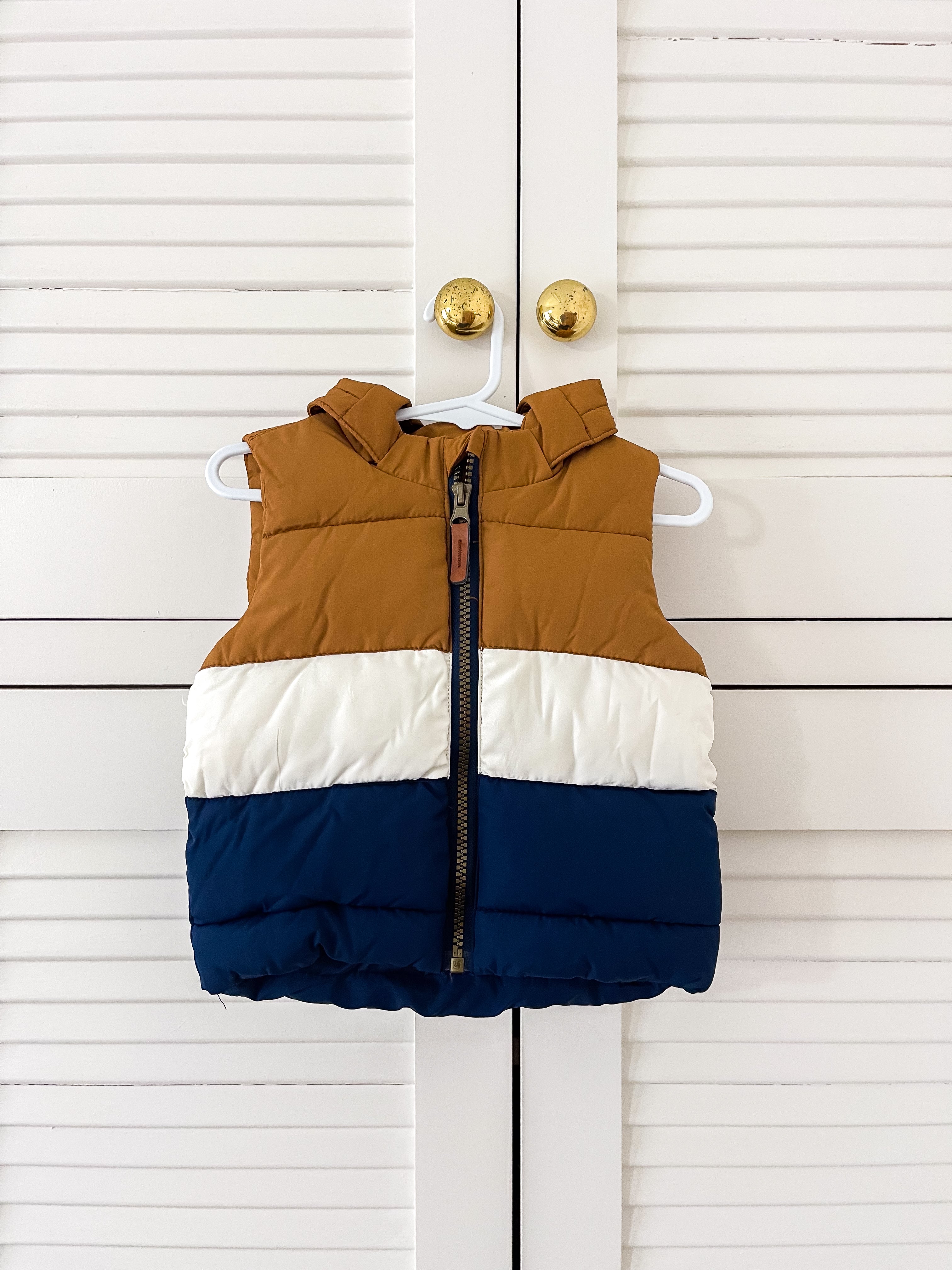 H&M hooded puffer vest jacket (6-9m)