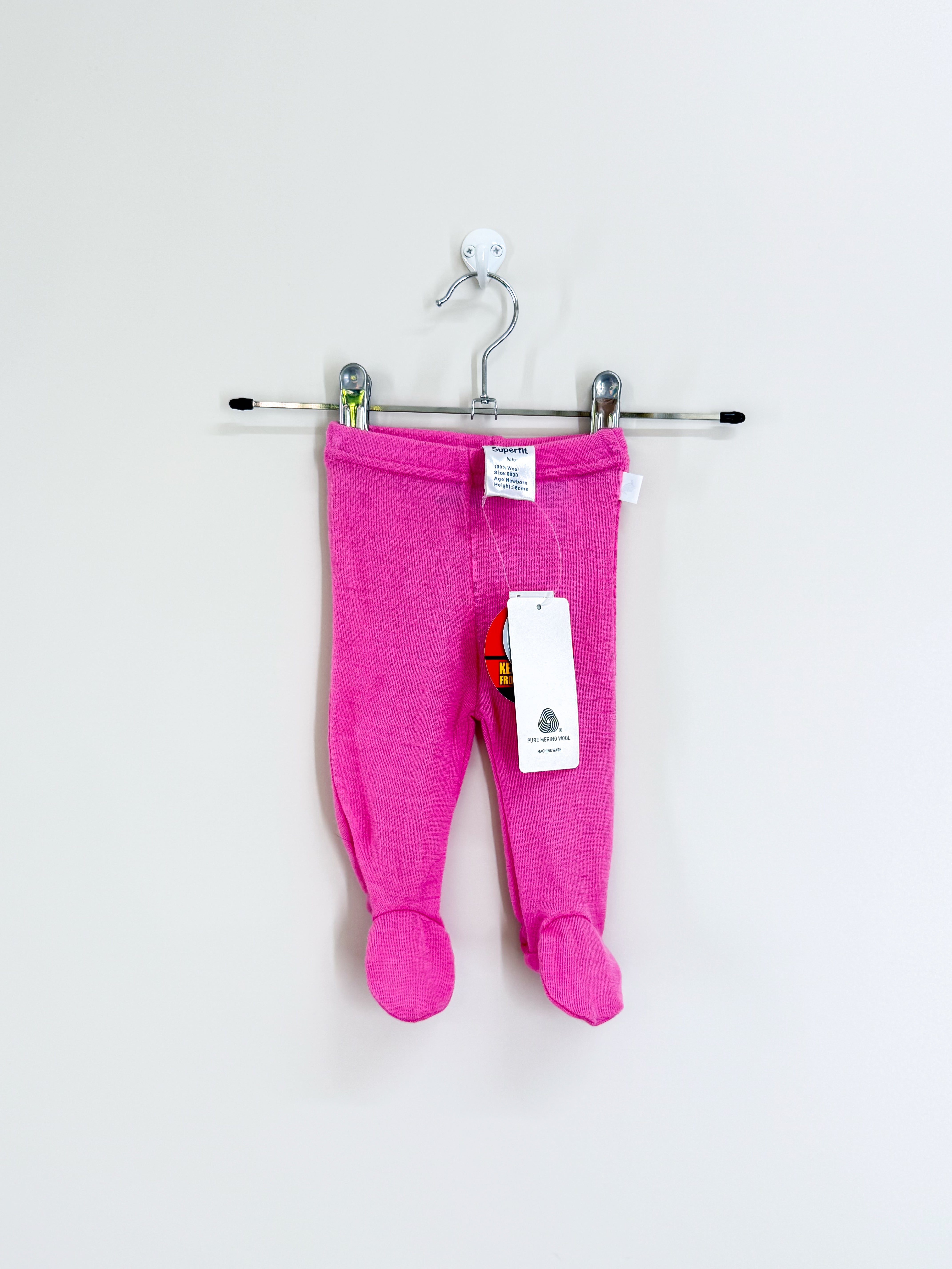 BNWT Superfit merino footed leggings (newborn)