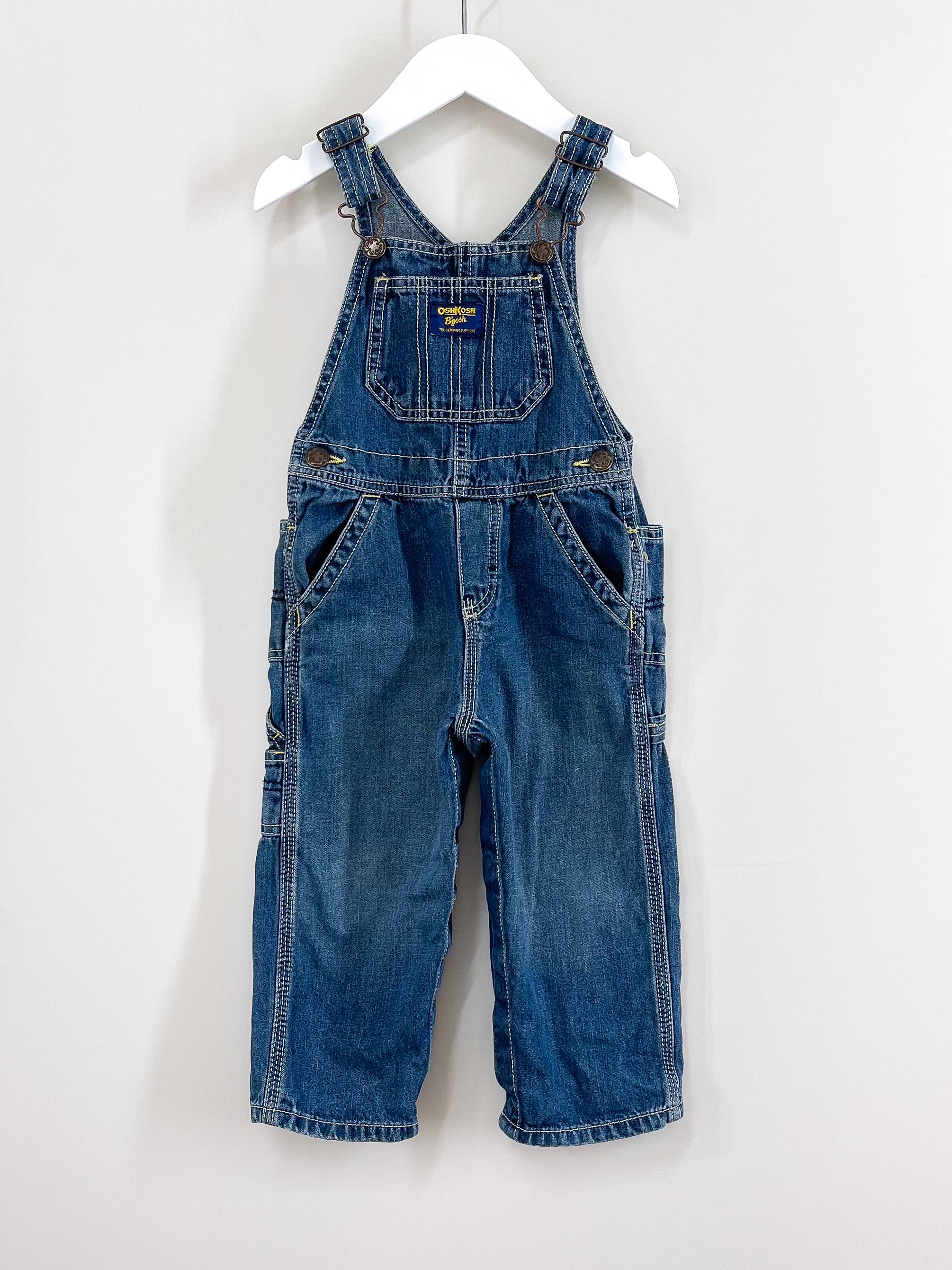 OshKosh classic denim overalls (24m)
