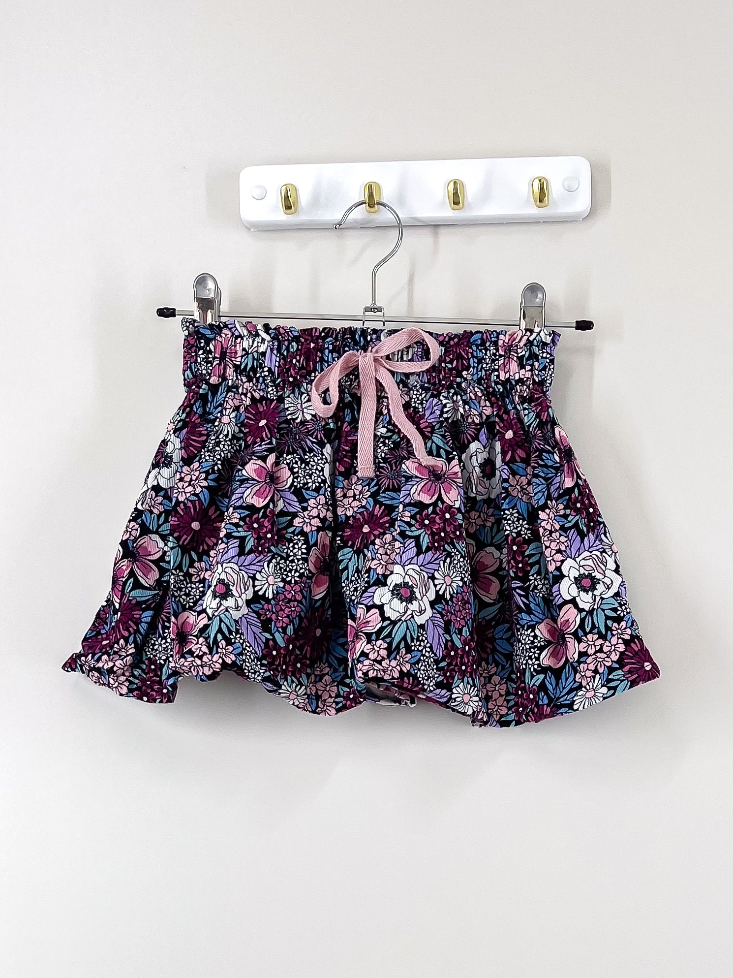 Mac & Ellie floral pincord skirt (4y)
