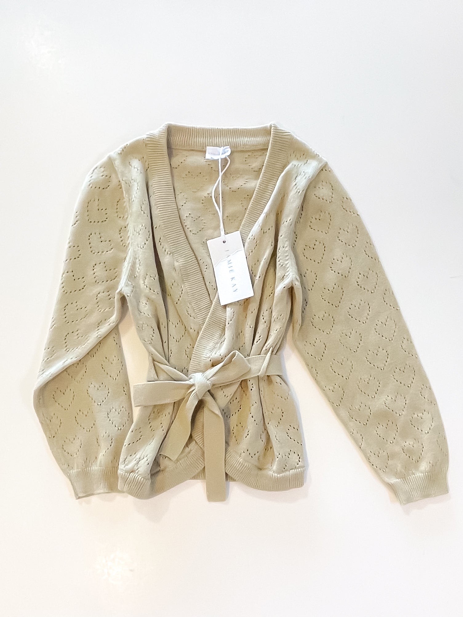 BNWT Jamie Kay sarah knit cardigan - dusty artichoke (4y)