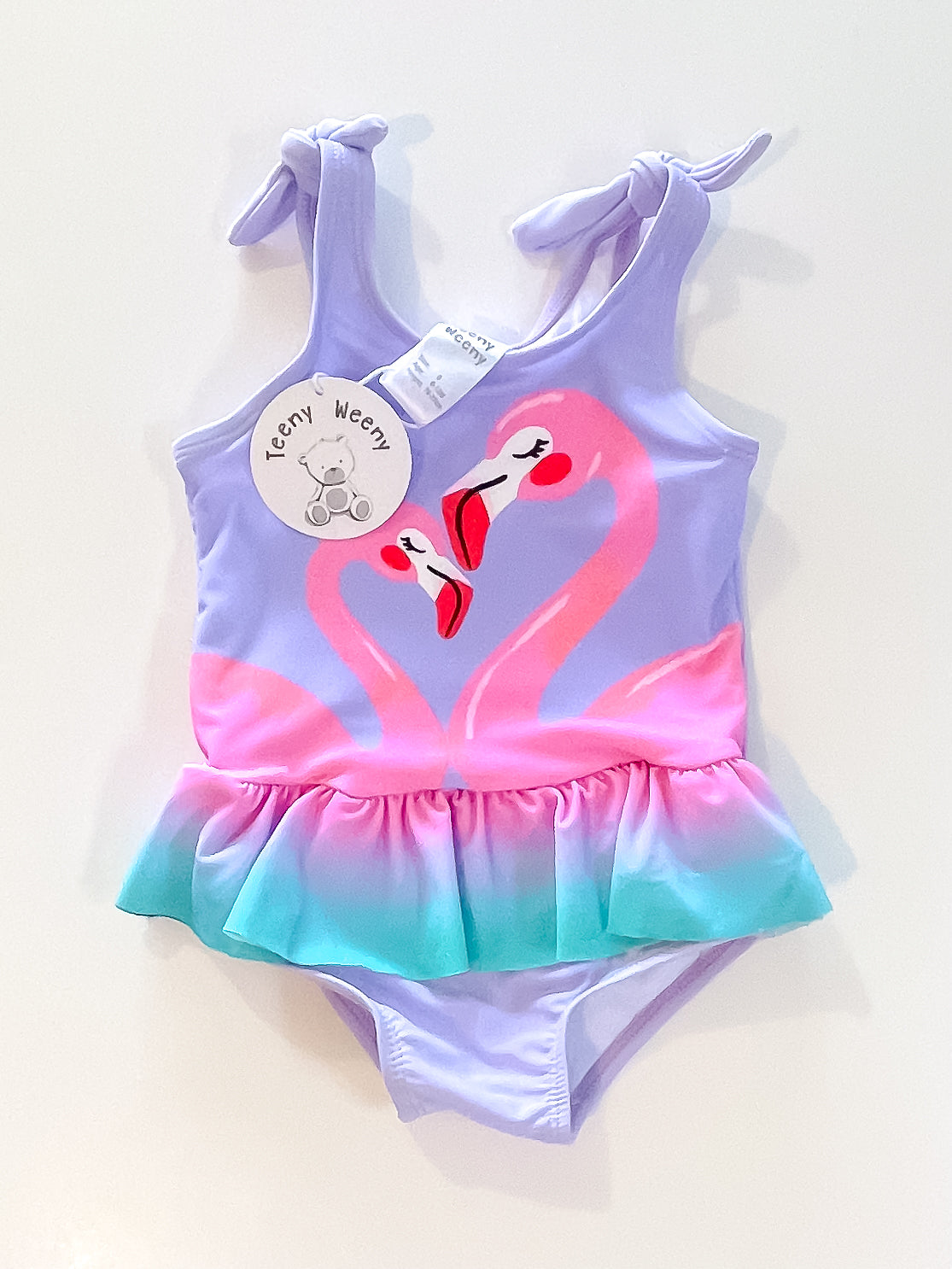 BNWT Teeny Weeny flamingo swimsuit (6-12m)