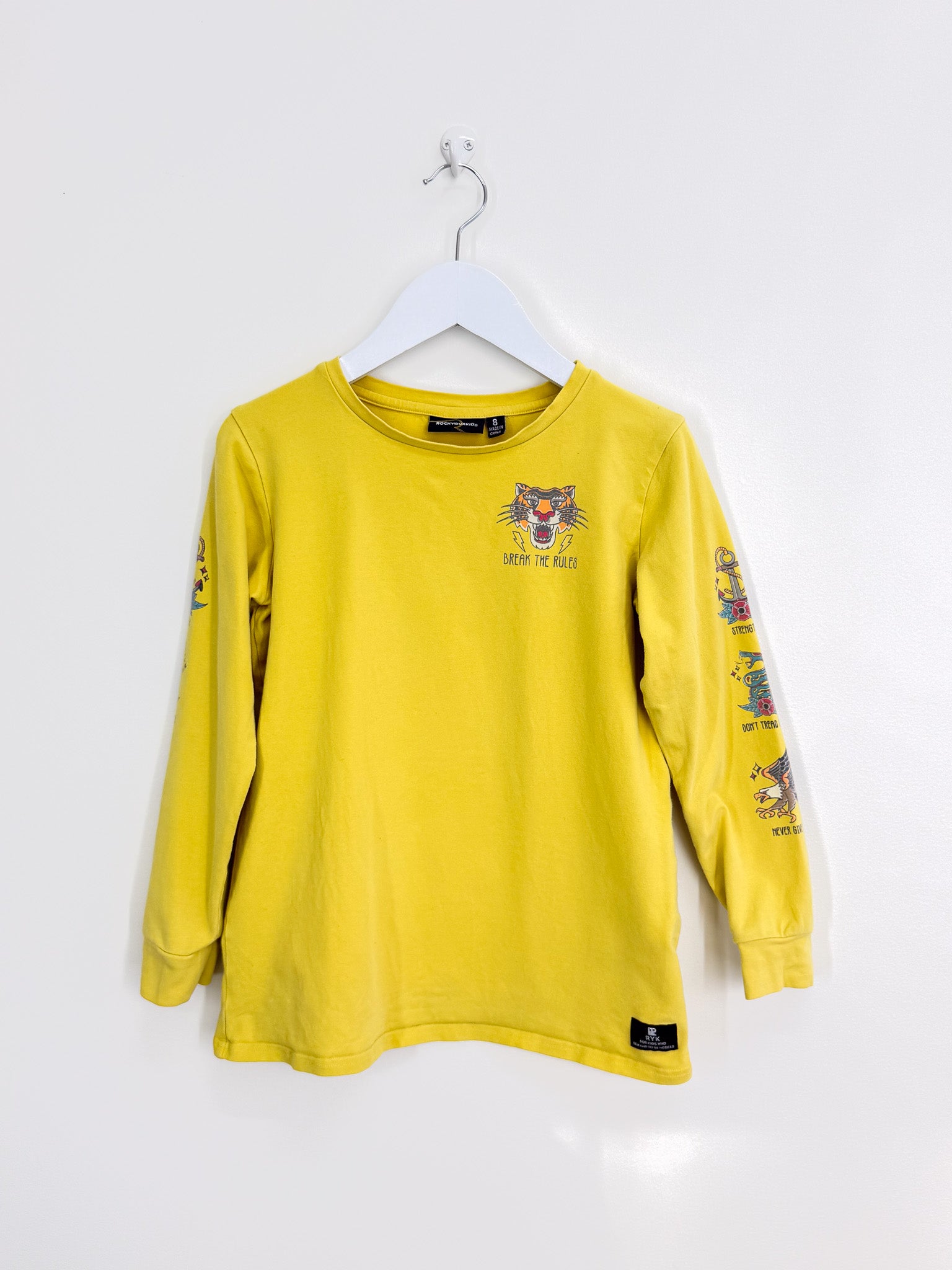 Rock Your Kid break the rules long sleeve tee (8y)