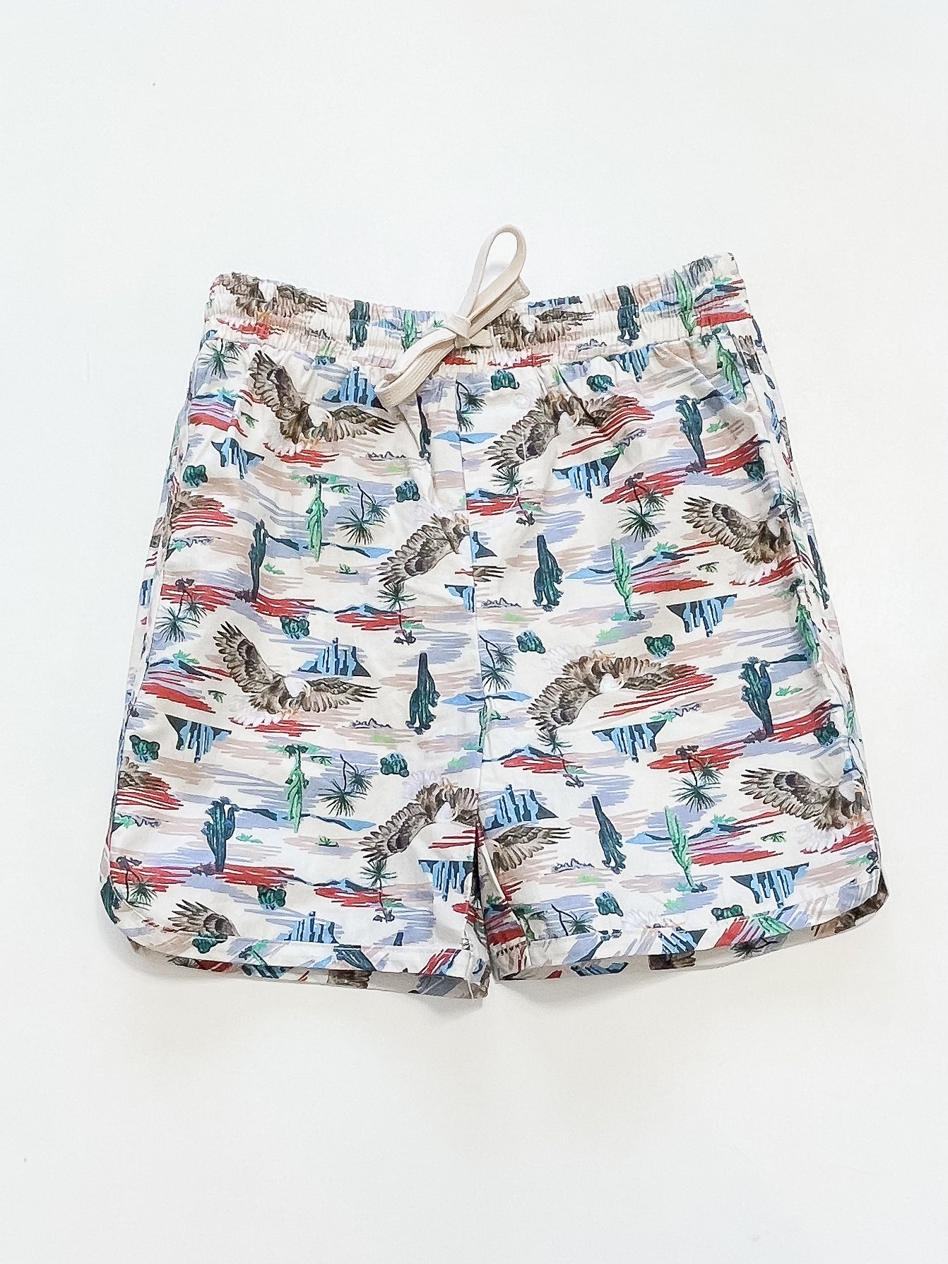 BNWOT Milky desert board shorts (10y)