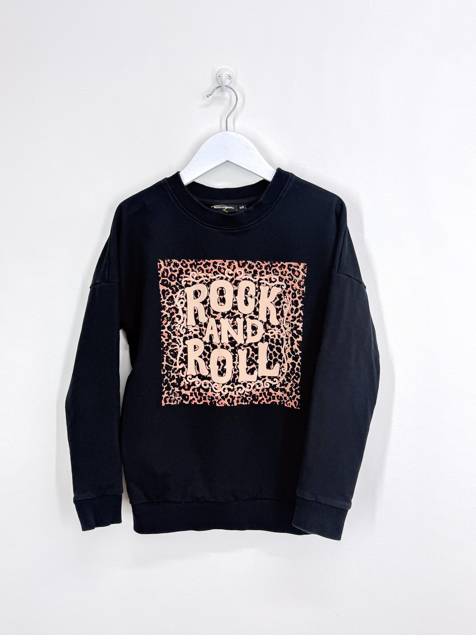Rock Your Kid rock and roll sweatshirt (10y)