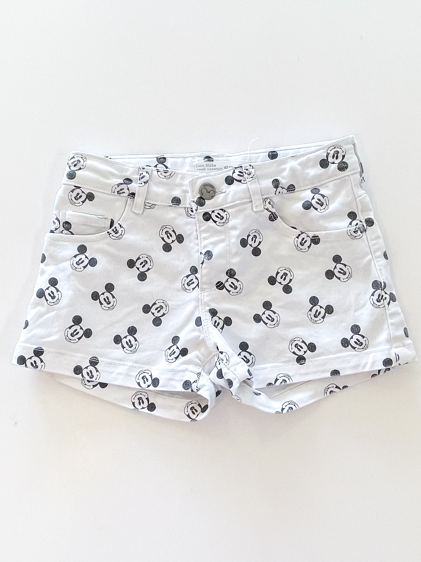 Zara x Mickey Mouse denim shorts (8y)