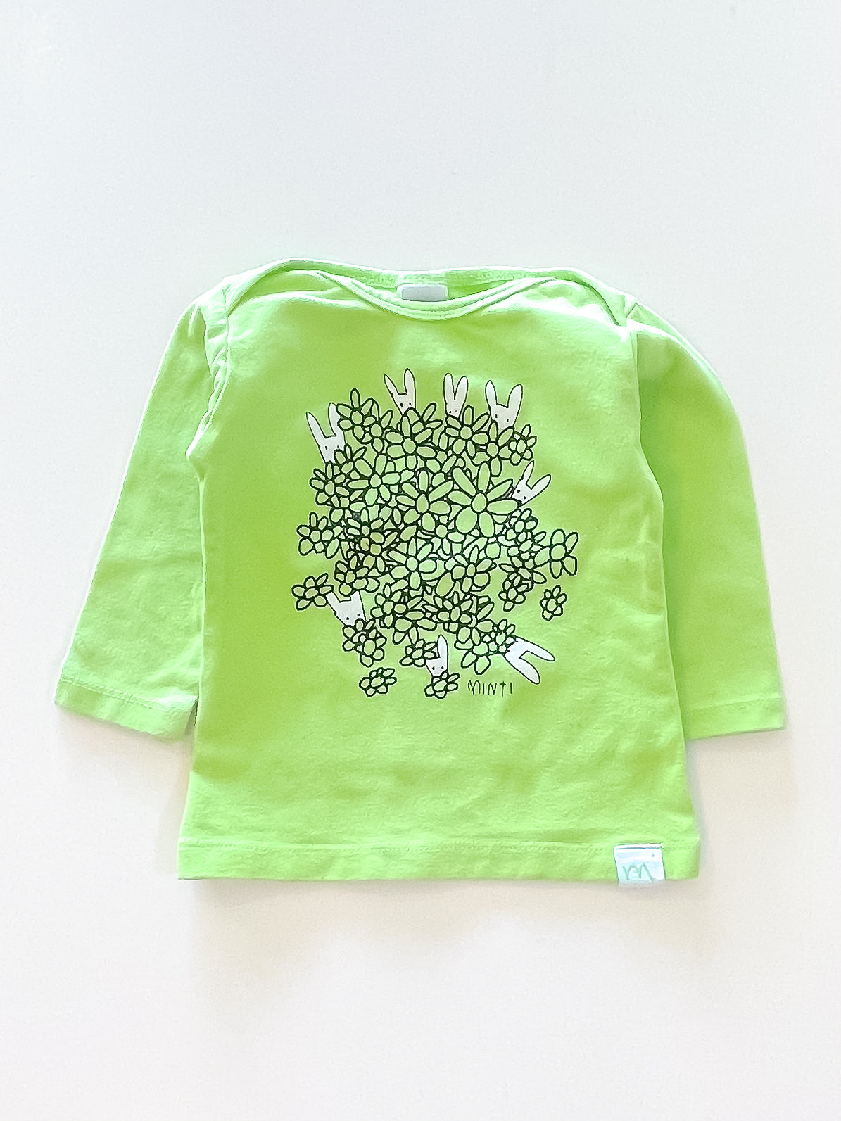Minti bunnies tee (6-12m)